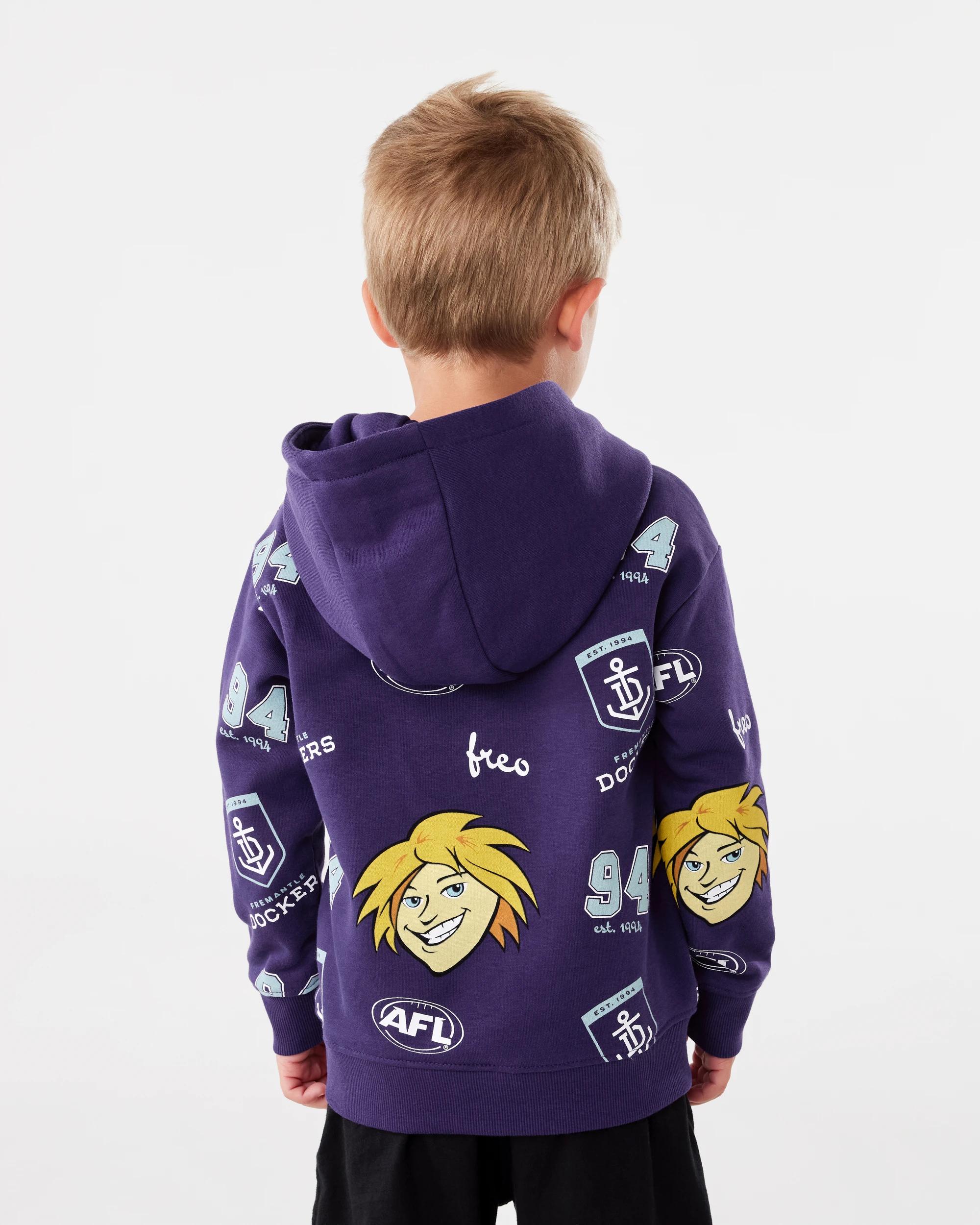 3 Official AFL Kids Hoodie Fremantle, 3 of 8