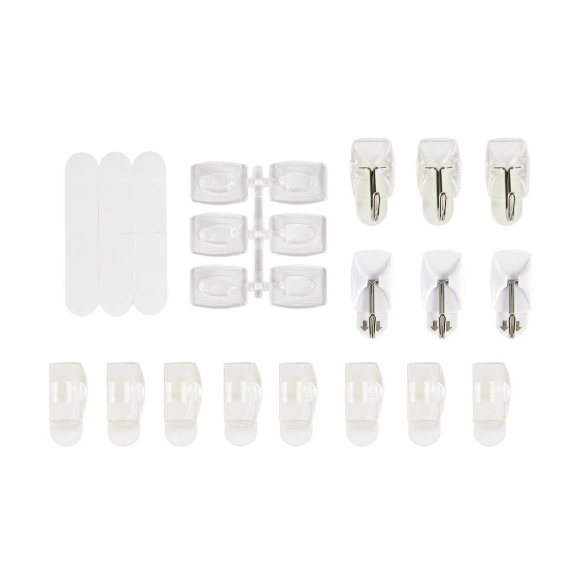 1 20 Pack Assorted Removable Hooks, 1 of 5