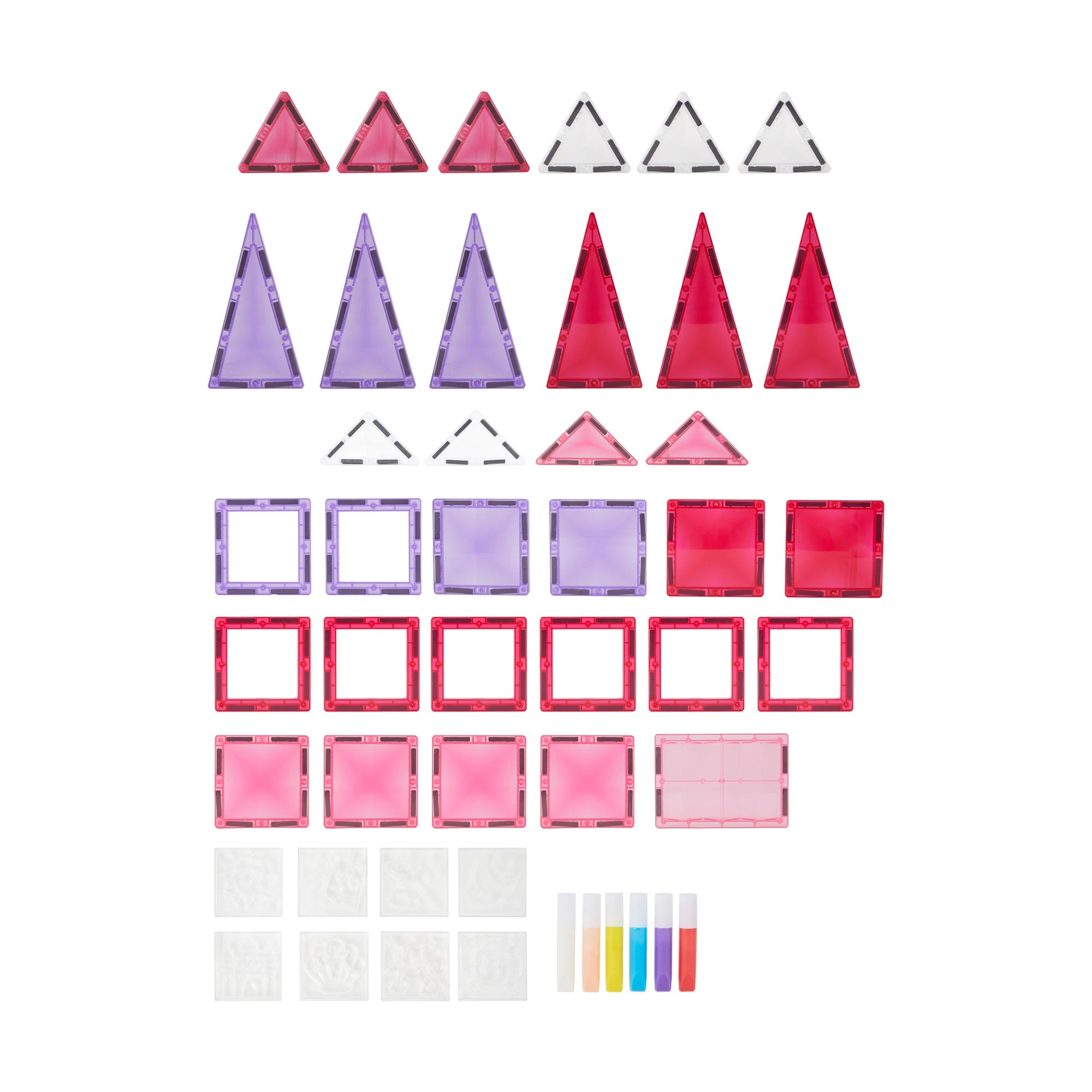 8 47 Piece Magnetics Paint Your Own Castle Playset, 8 of 10