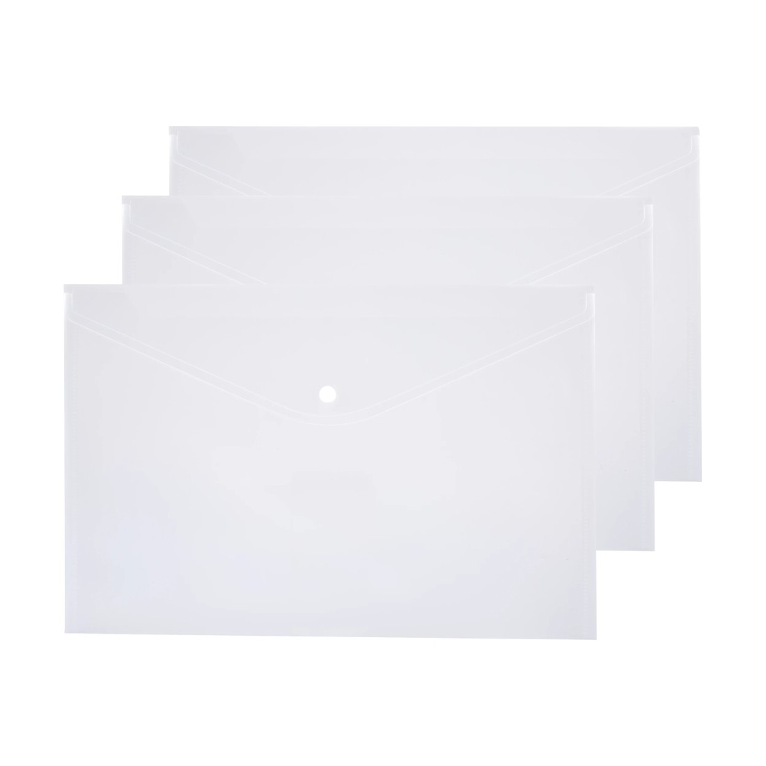 1 3 Pack Button Document Wallet, 1 of 7