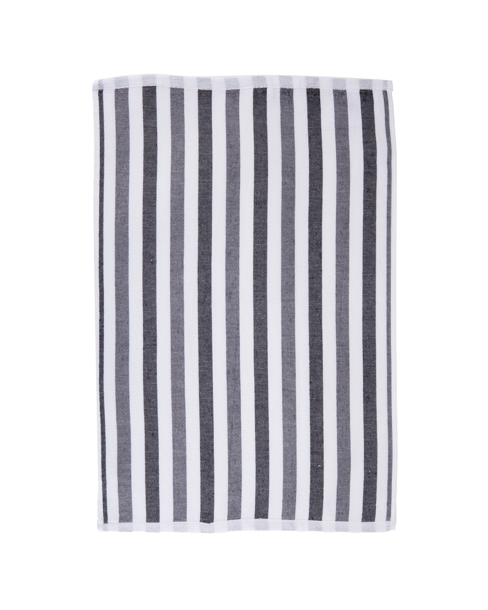 6 4 Pack Grey Linear Terry Tea Towels, 6 of 7