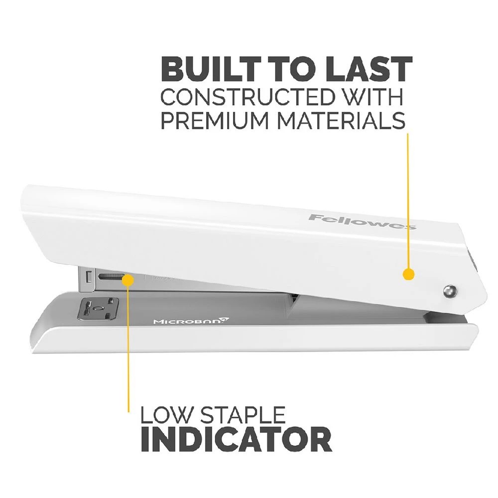 4 Fellowes LX820 Classic Desktop Stapler Full Strip White, 4 of 7