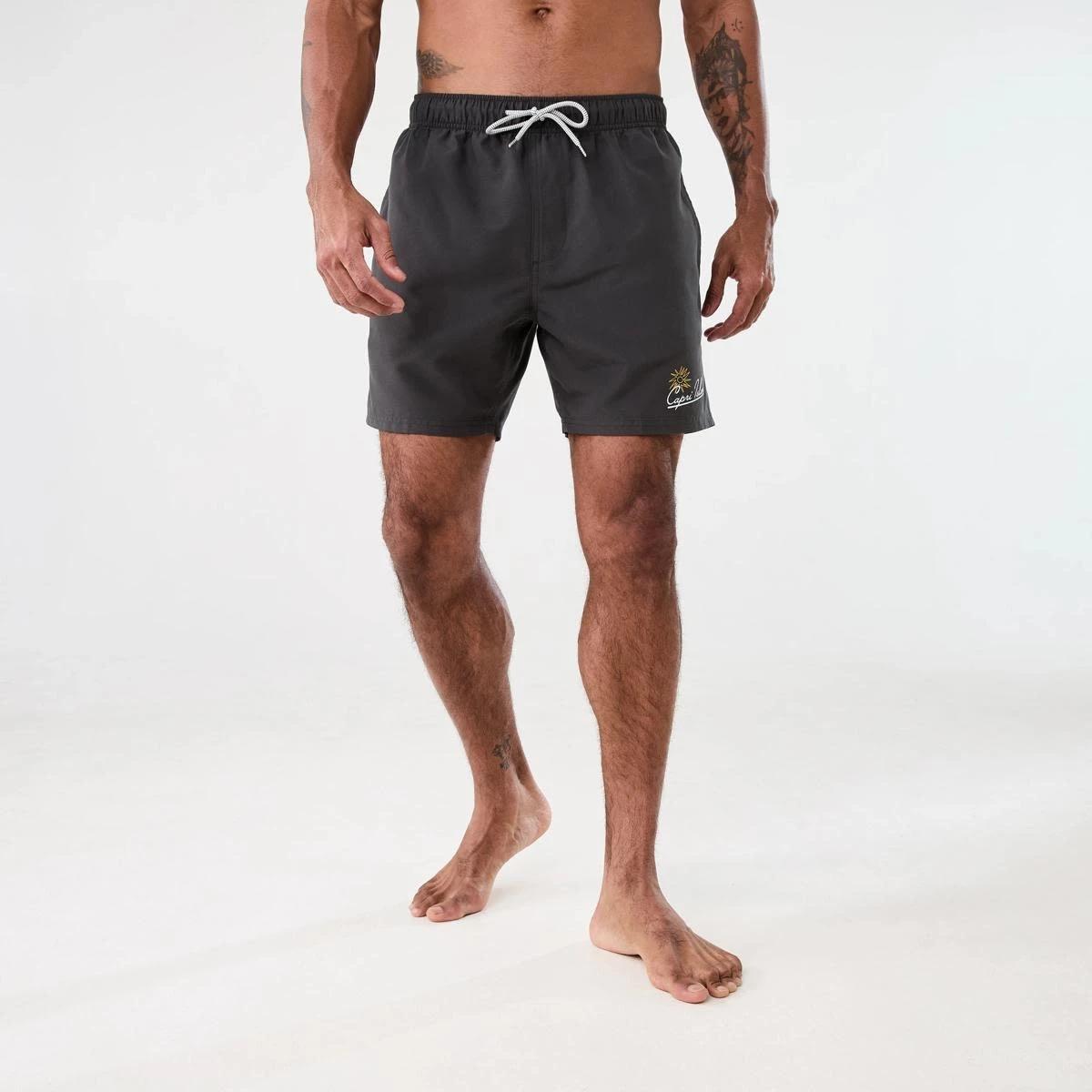 6 Core Print Swim Shorts CAPRI ISLAND SWIM GREY VIOLET, 6 of 6