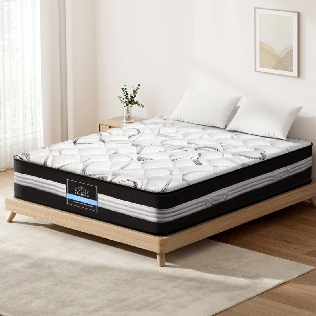 3 Giselle Bedding 30cm Mattress Medium Firm Double - White, 3 of 5