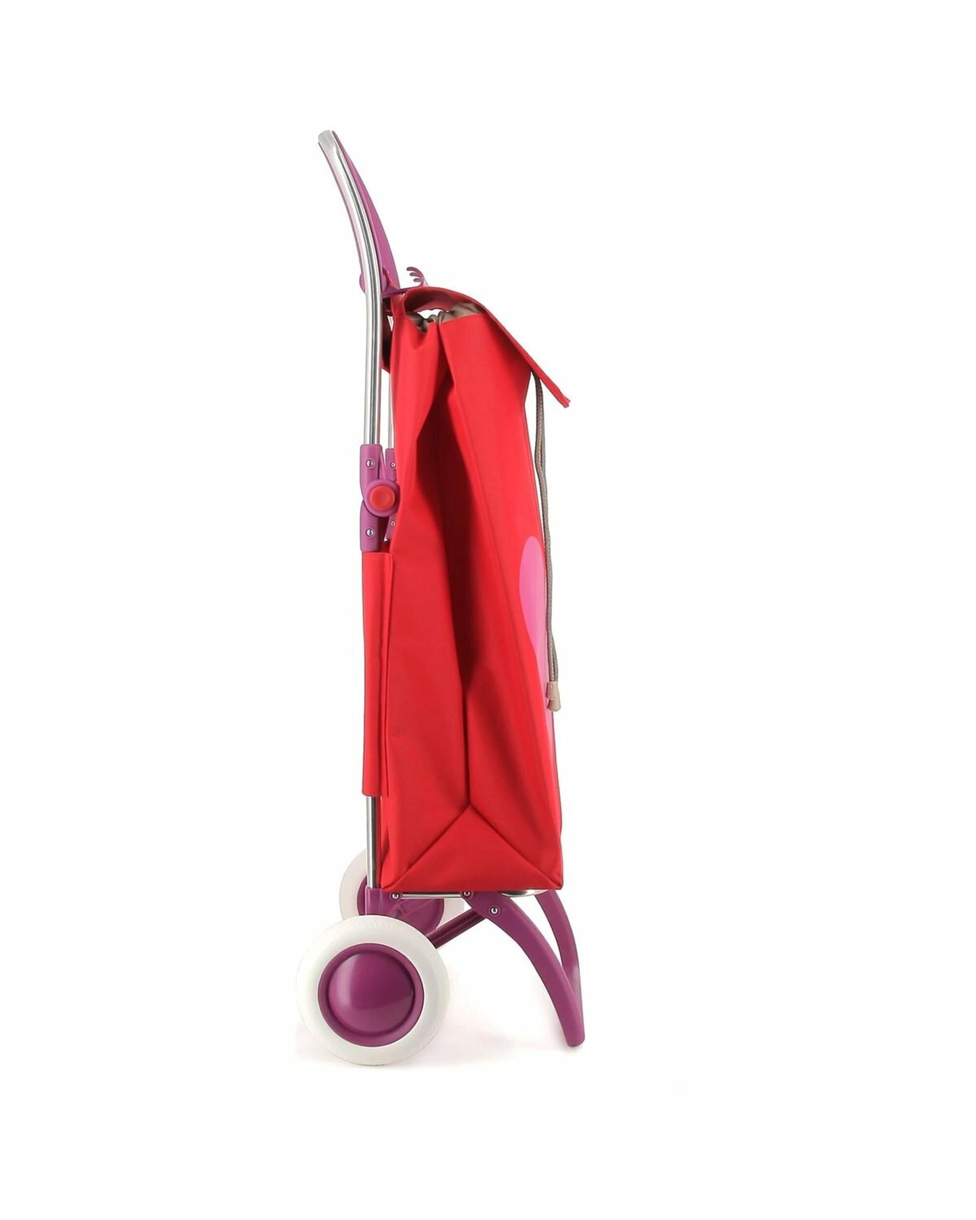 2 Rolser Serrella LN Agatha Ruiz de la Prada 2 Wheel Foldable Trolley Heart Red, 2 of 5