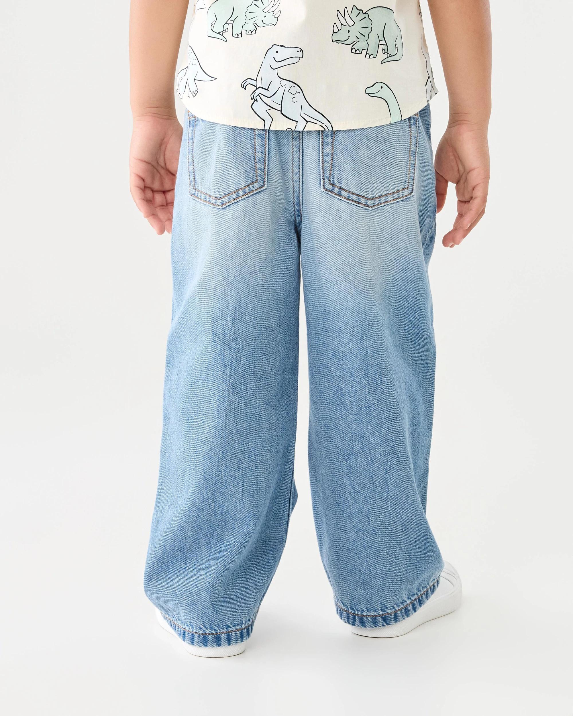2 Relaxed Leg Denim Jeans Lgt Bluwsh, 2 of 6