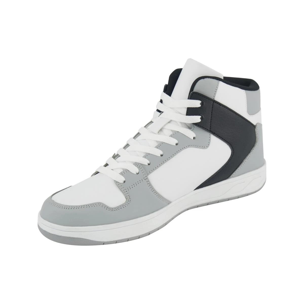 3 High Top Sneakers Blk Wht, 3 of 5