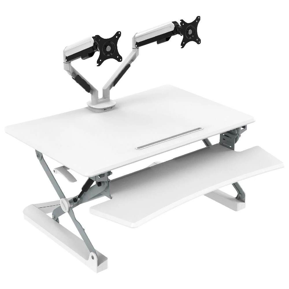 6 Stilford Professional Sit-Stand Adjustable Desk Riser White  Desks, Tables and Workstations, 6 of 10