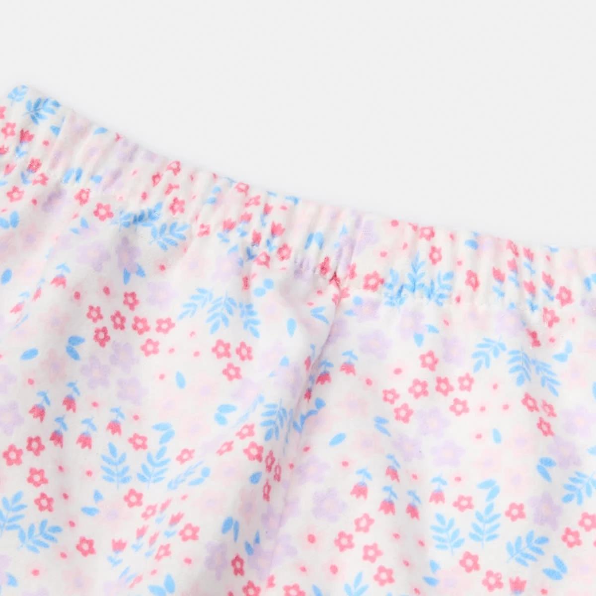 5 Flannelette Pyjama Set Wht Floral, 5 of 7