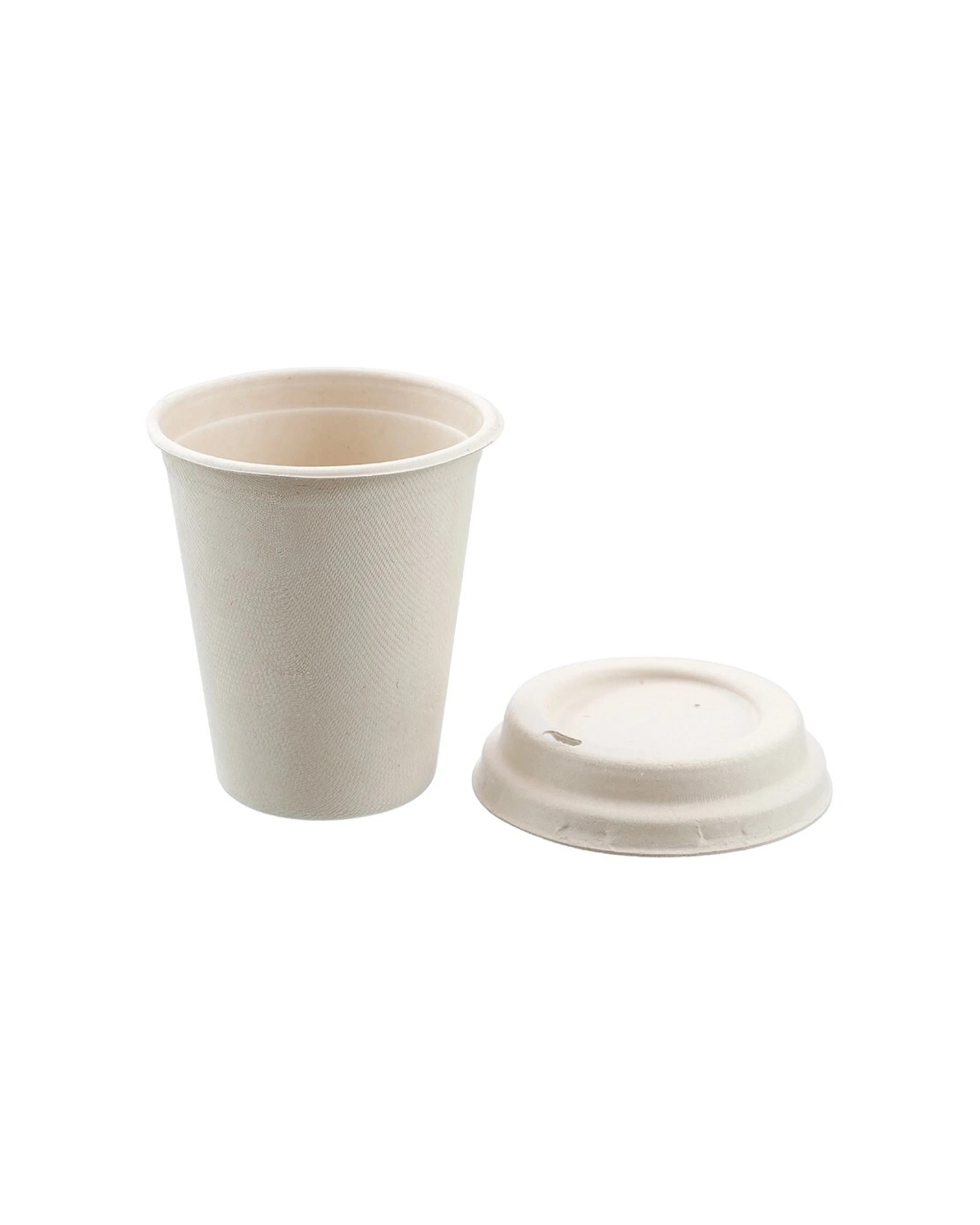 1 15pk Lemon & Lime 250ml Eco Sugarcane Coffee Cup W/ Lid  Sip Mug - Assorted, 1 of 5