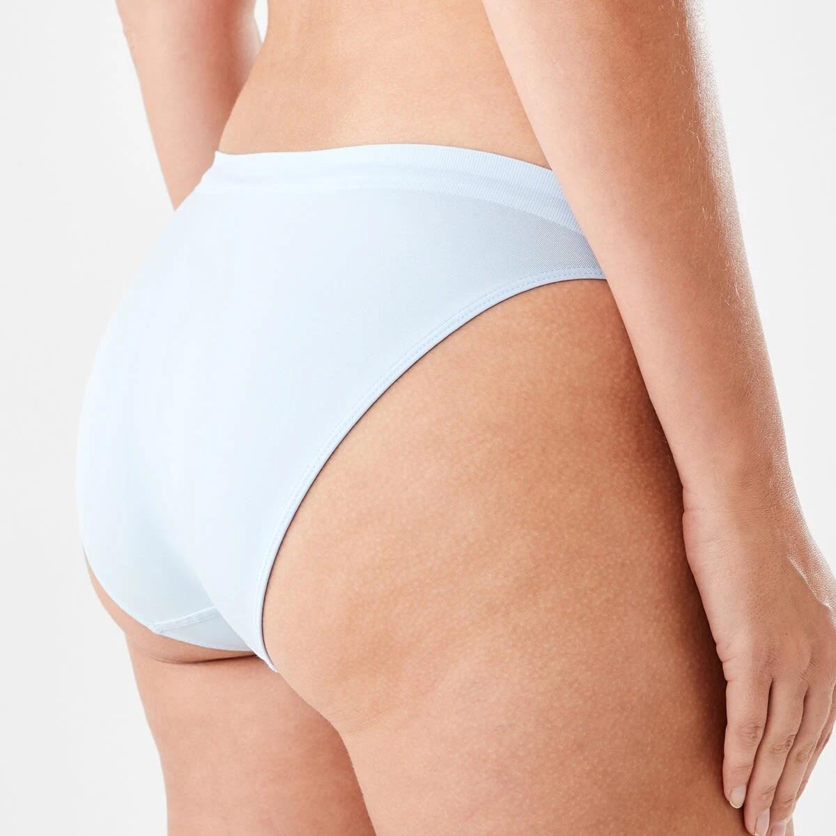 3 Ultra Smooth Seamfree Bikini Briefs WINDY BLUE, 3 of 4