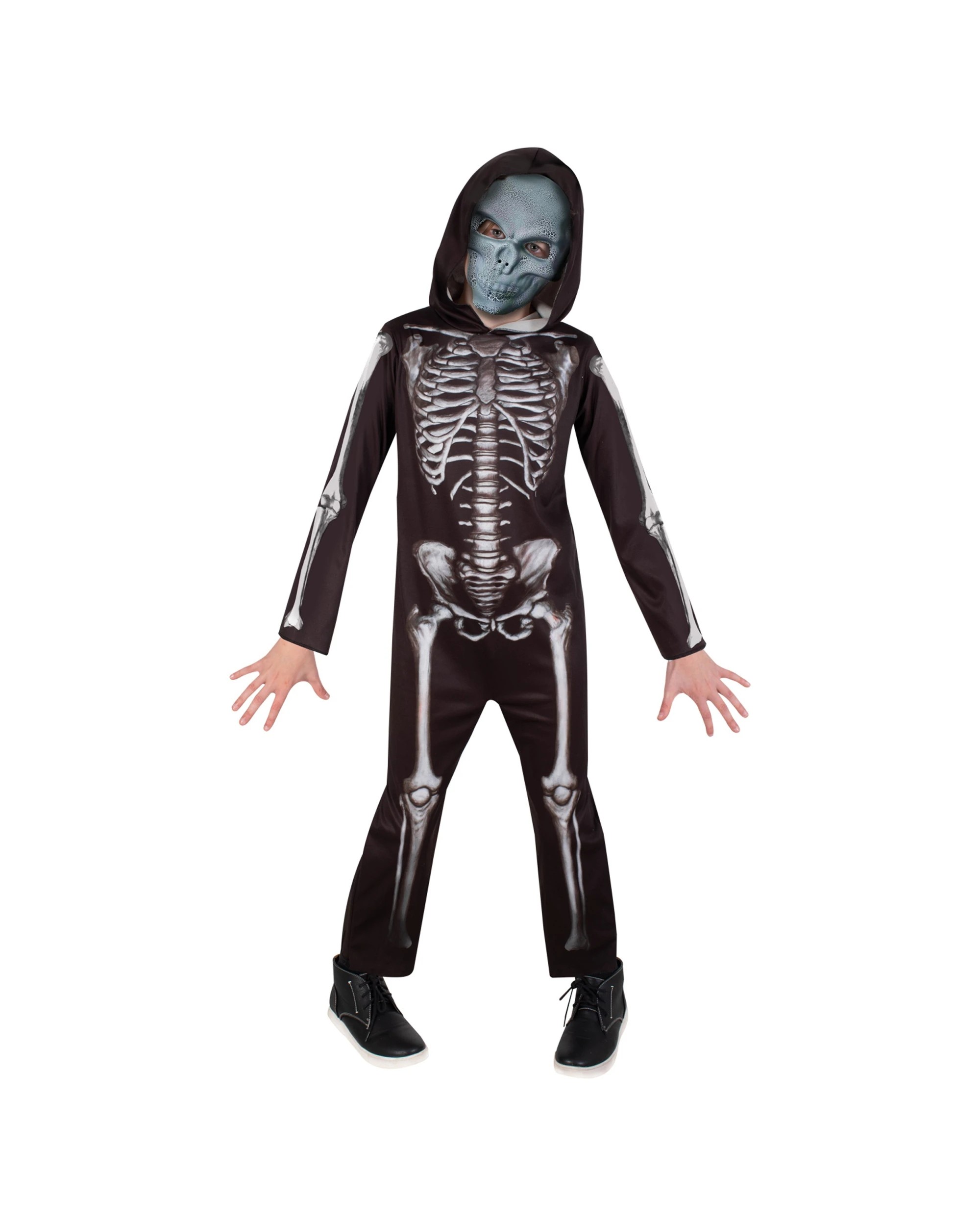 1 Rubies Skeleton Boys Dress Up Costume Kids L - Black, 1 of 3