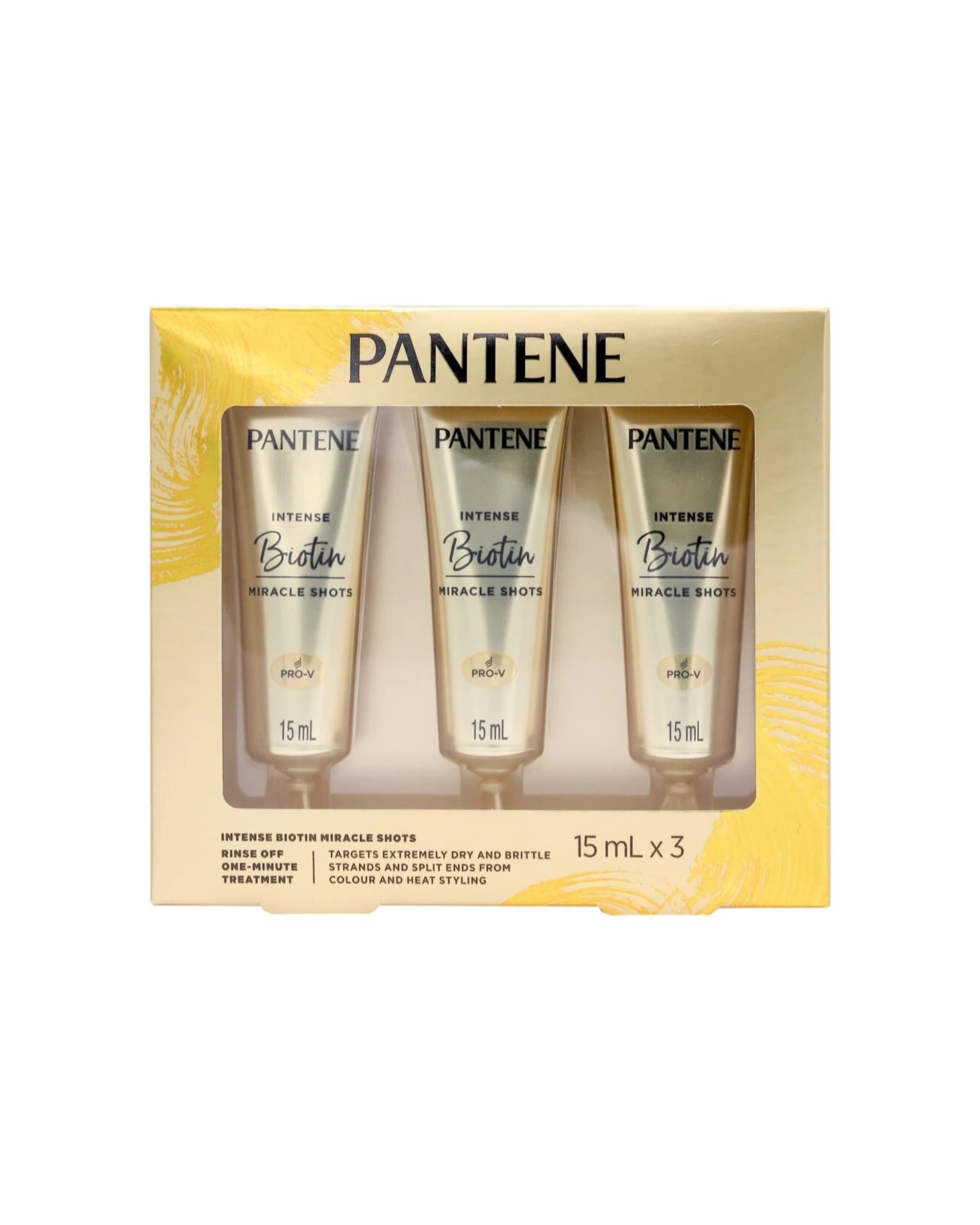 2 Pantene 4x 3pc 15ml Intense Biotin Miracle Shots Hair Treatment - Multi, 2 of 5