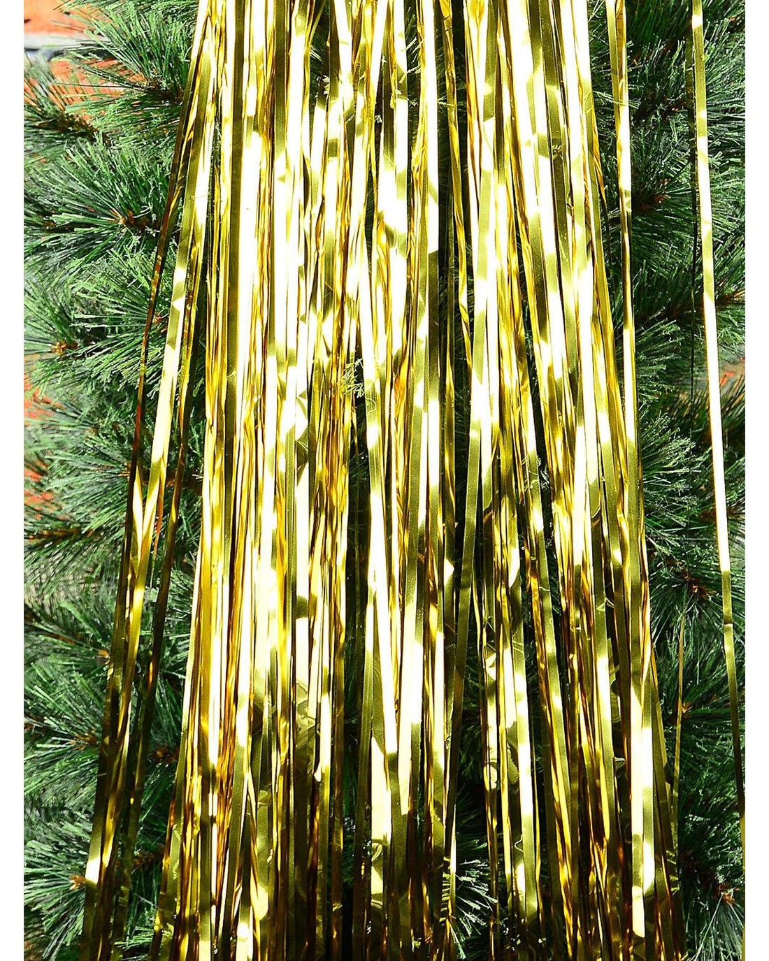 Christmas Warehouse Metallic Gold Whimsical Essential Wide Cut Tinsel ...