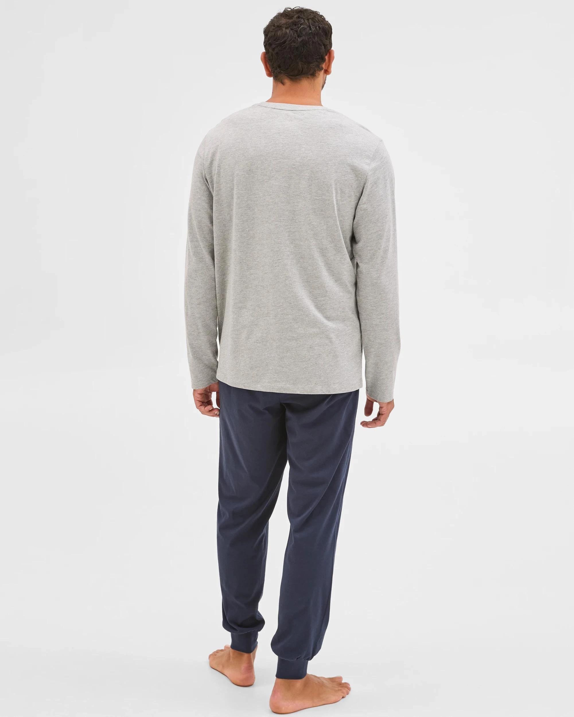 7 Maxx Australian Cotton Blend Knit Pyjama Set GREY MARLE, 7 of 7