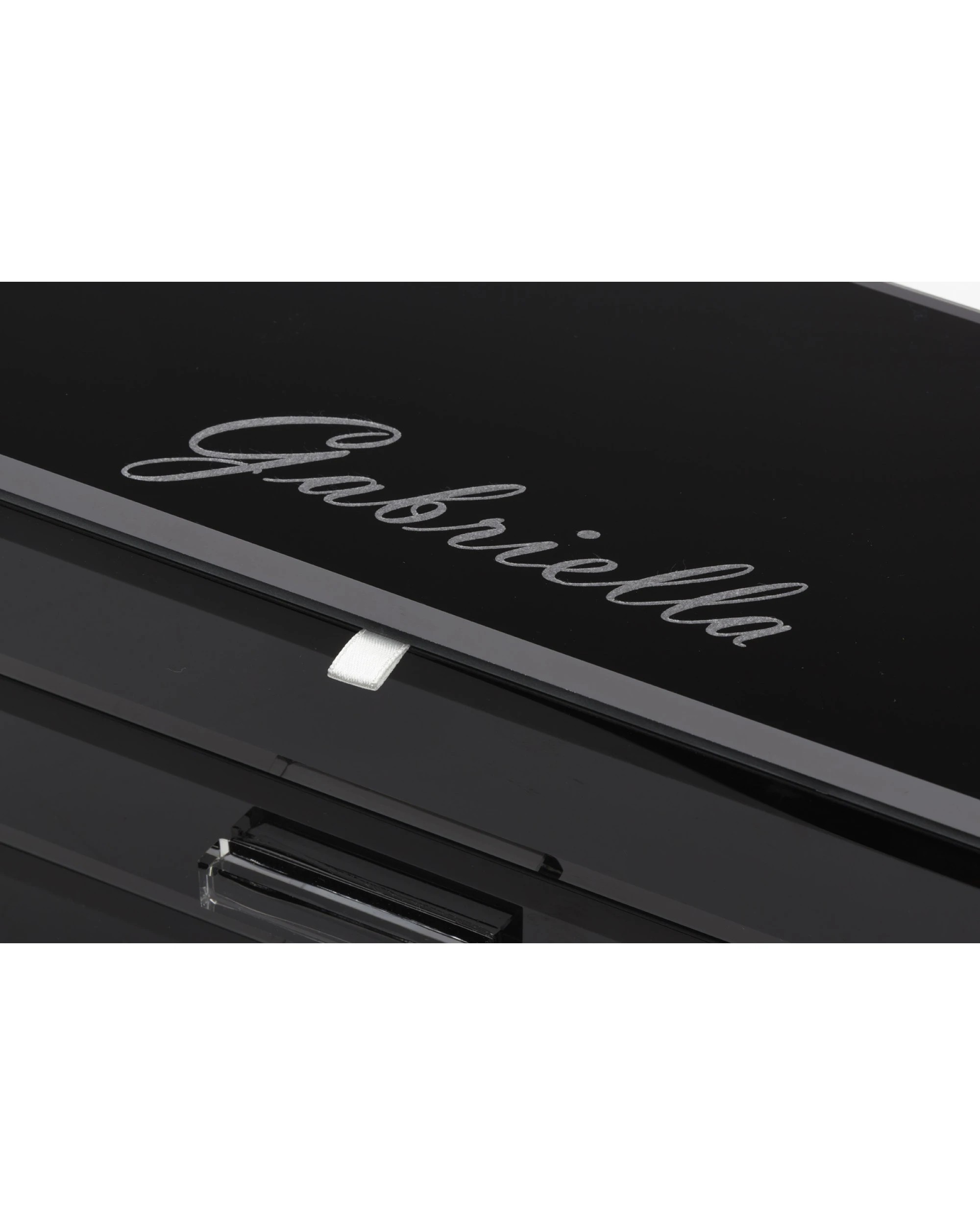 6 One Six Eight London Gabriella Jewellery Box - L - Black, 6 of 7