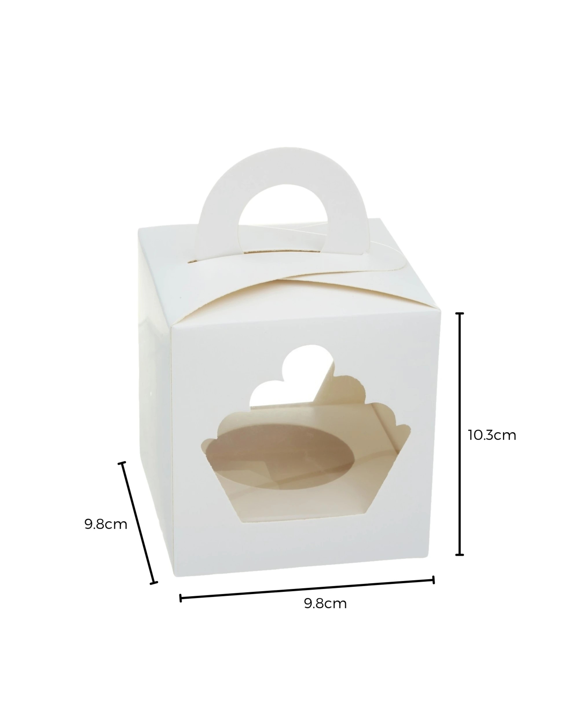 2 Artwrap Cupcake Box with Window 9.8cm - White, 2 of 2