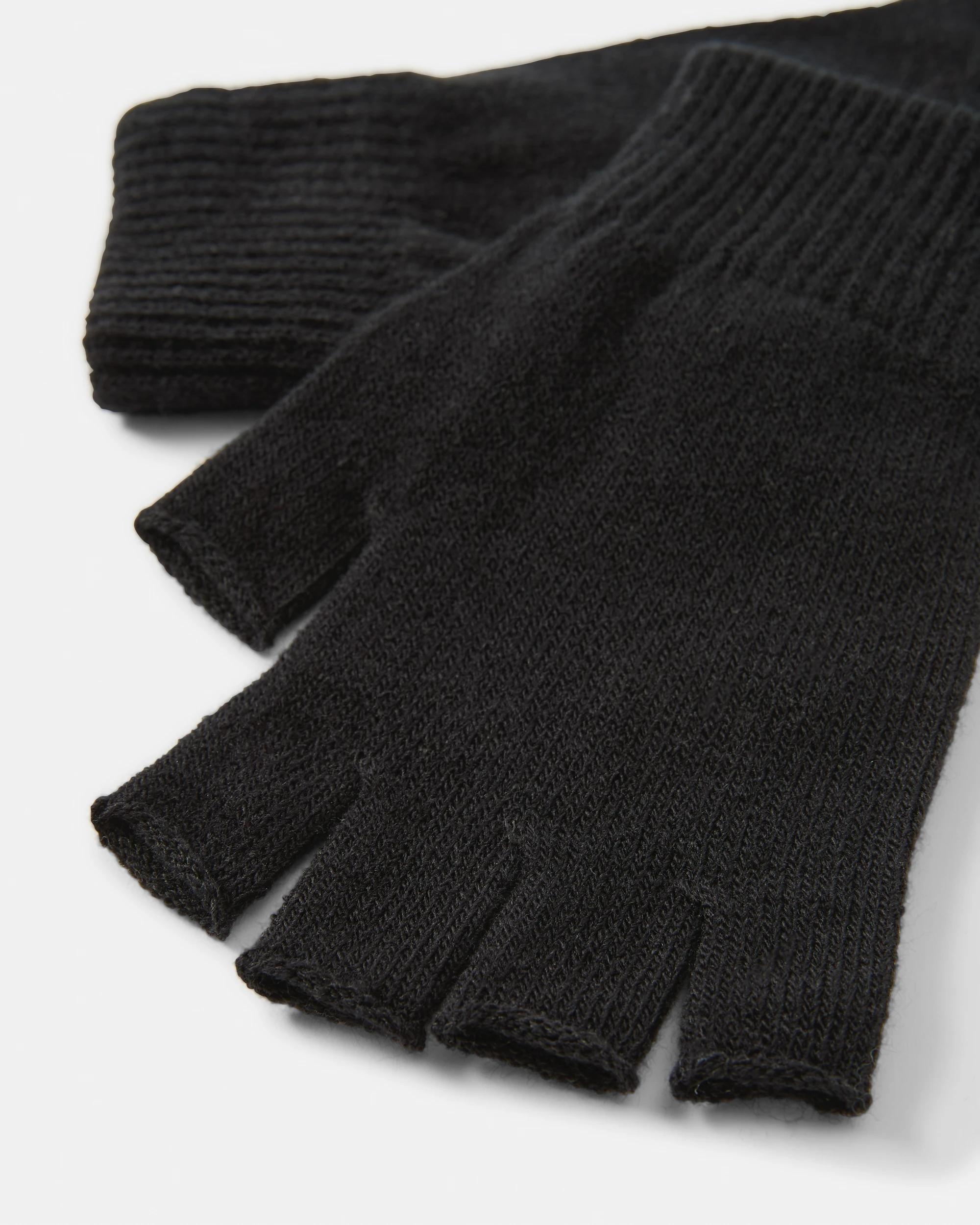 3 Fingerless Gloves Black, 3 of 3