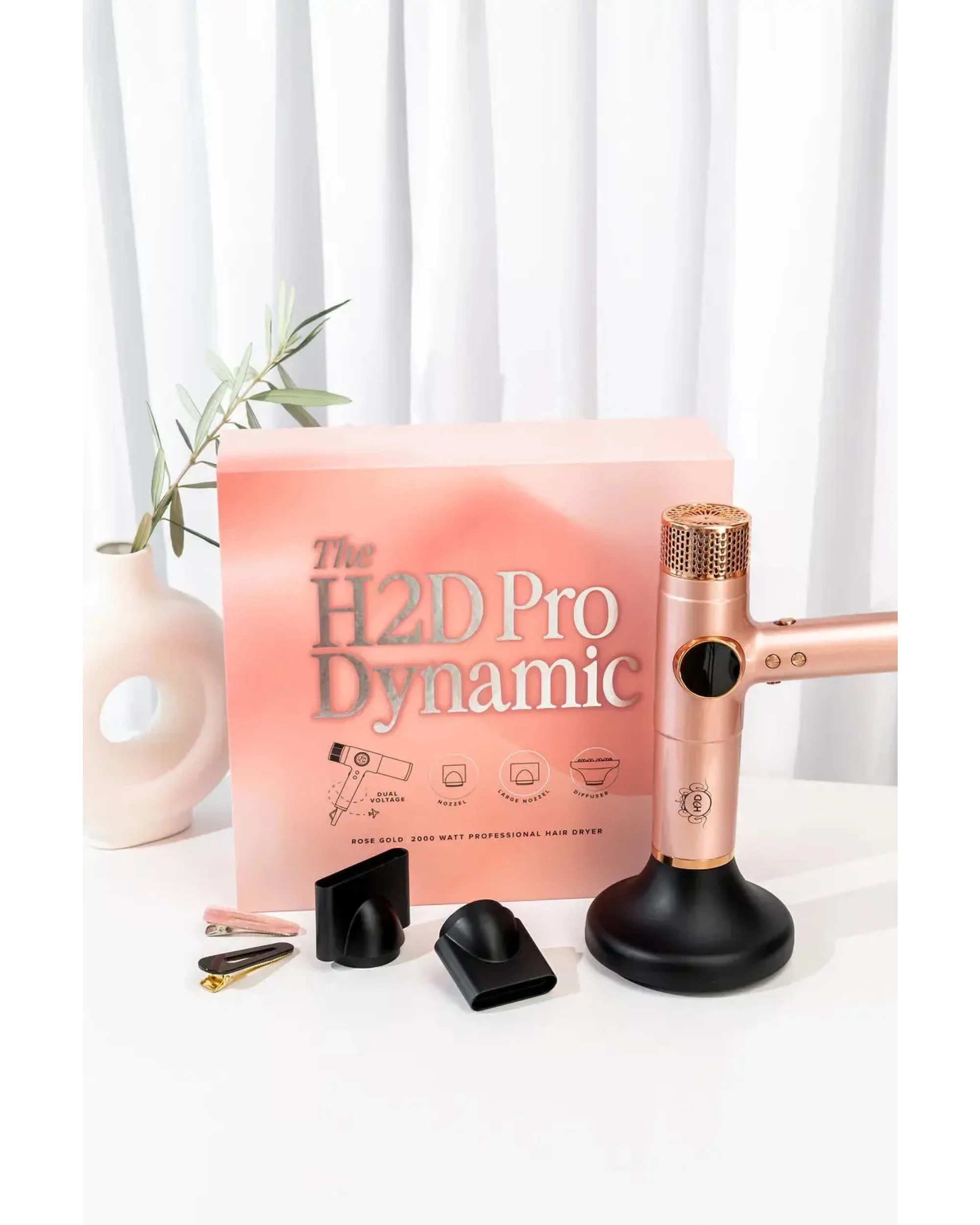 4 H2D Hair Dryer in Rose Gold, 4 of 6