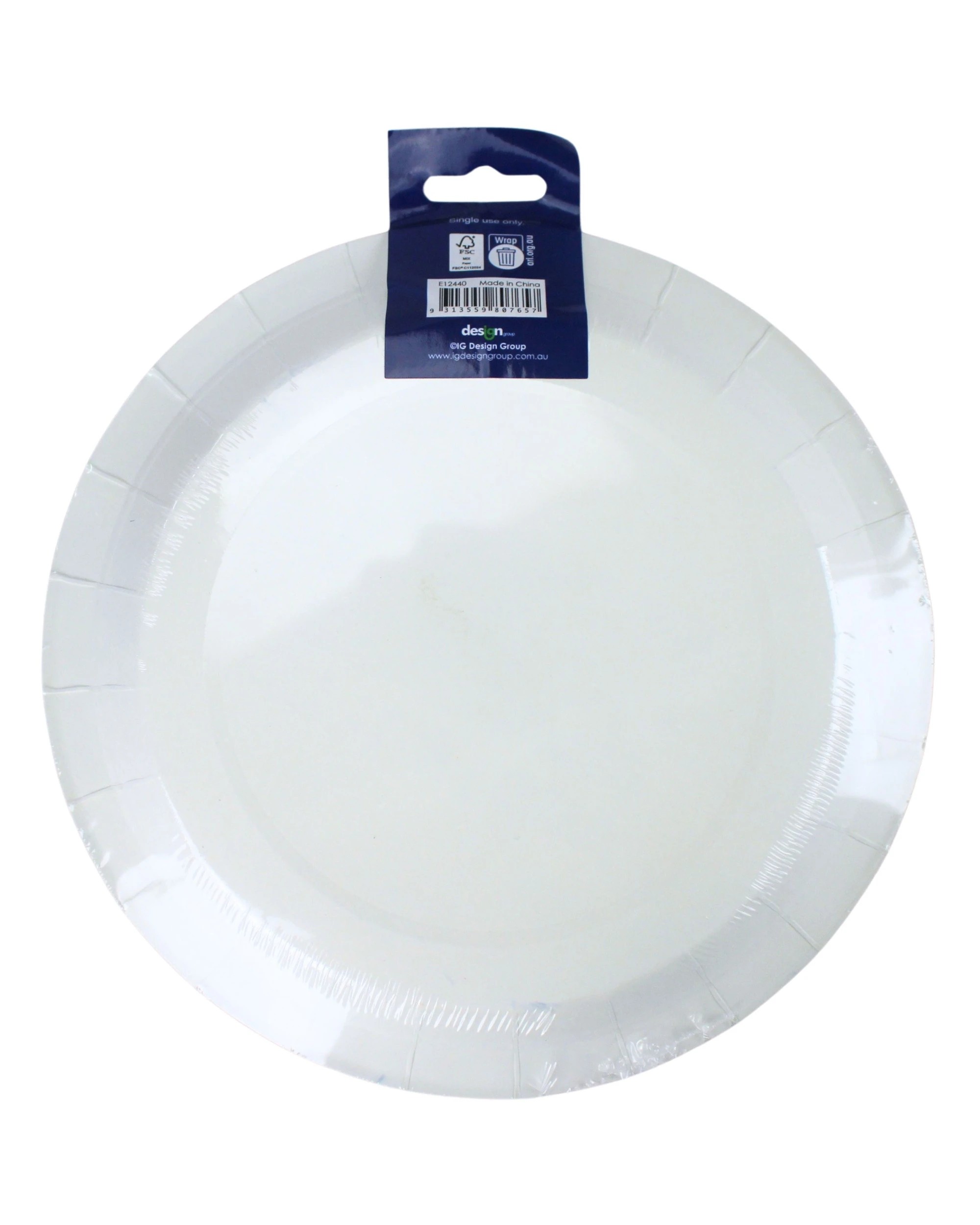 3 Artwrap Australian Flag Large Paper Plates Pack of 8 - Blue, 3 of 3