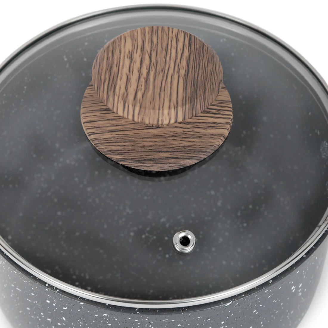 5 16cm Wood Look Handle Saucepan, 5 of 7