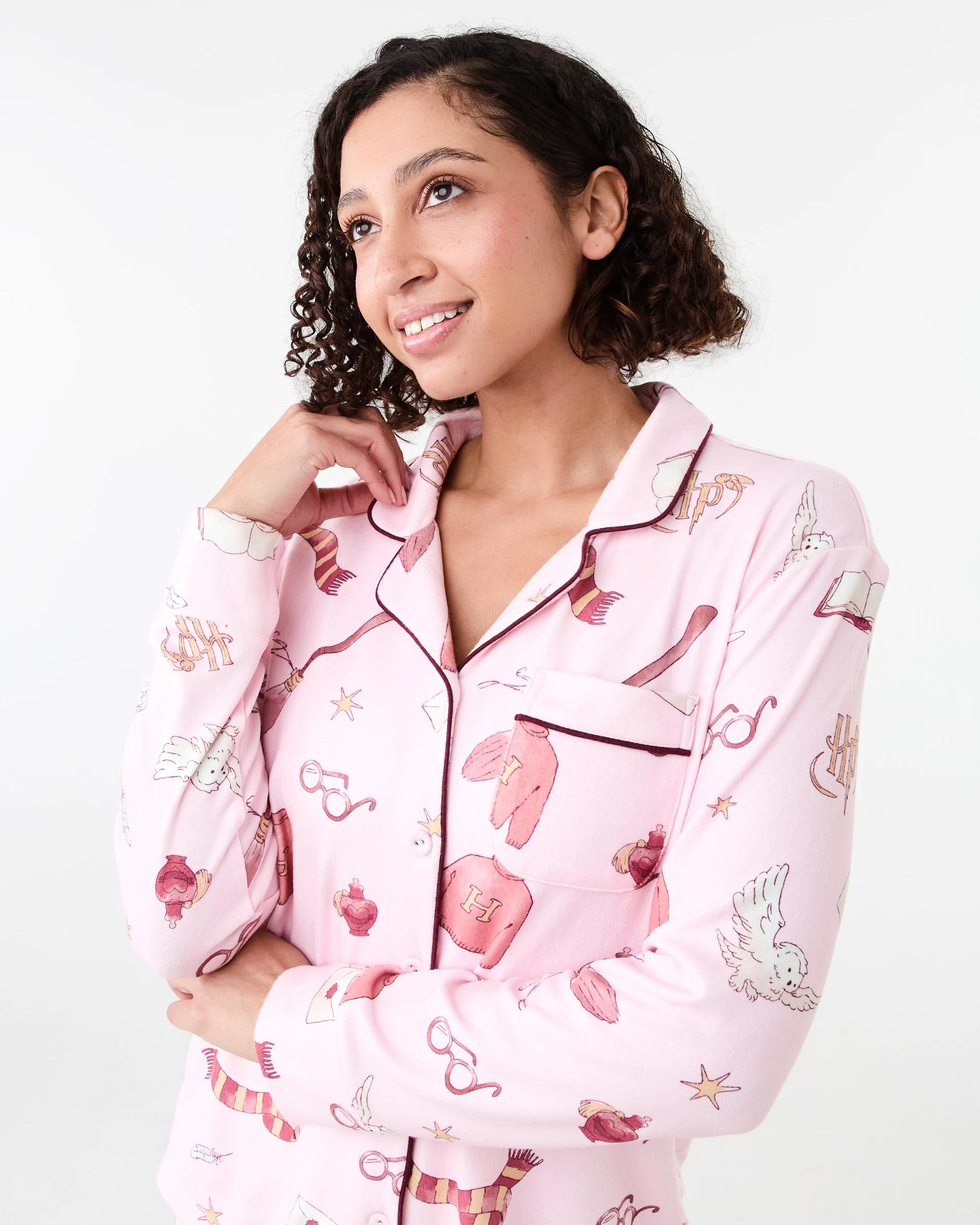 4 Harry Potter License Family Matching Supersoft Button Through Pyjama Set Pnk Hp, 4 of 8