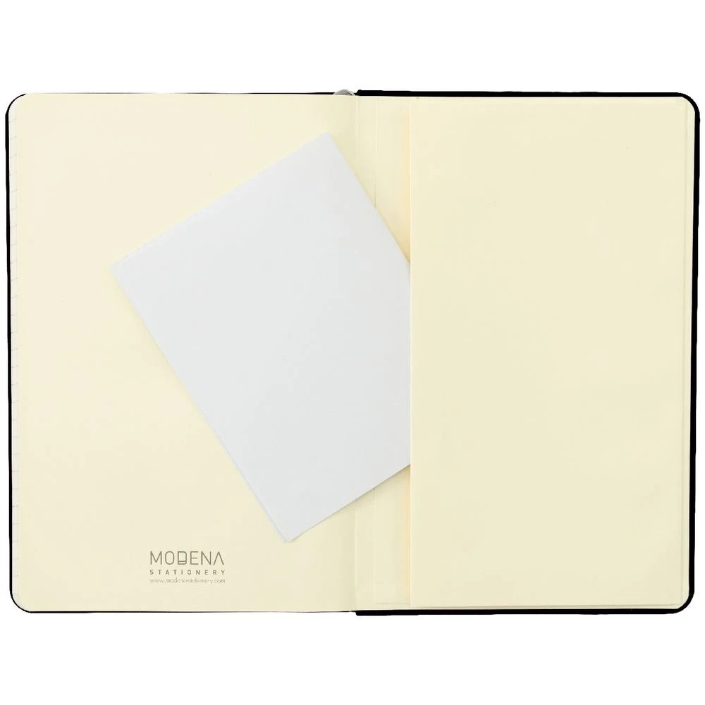 5 Modena A5 Linen Ruled Notebook Black, 5 of 5