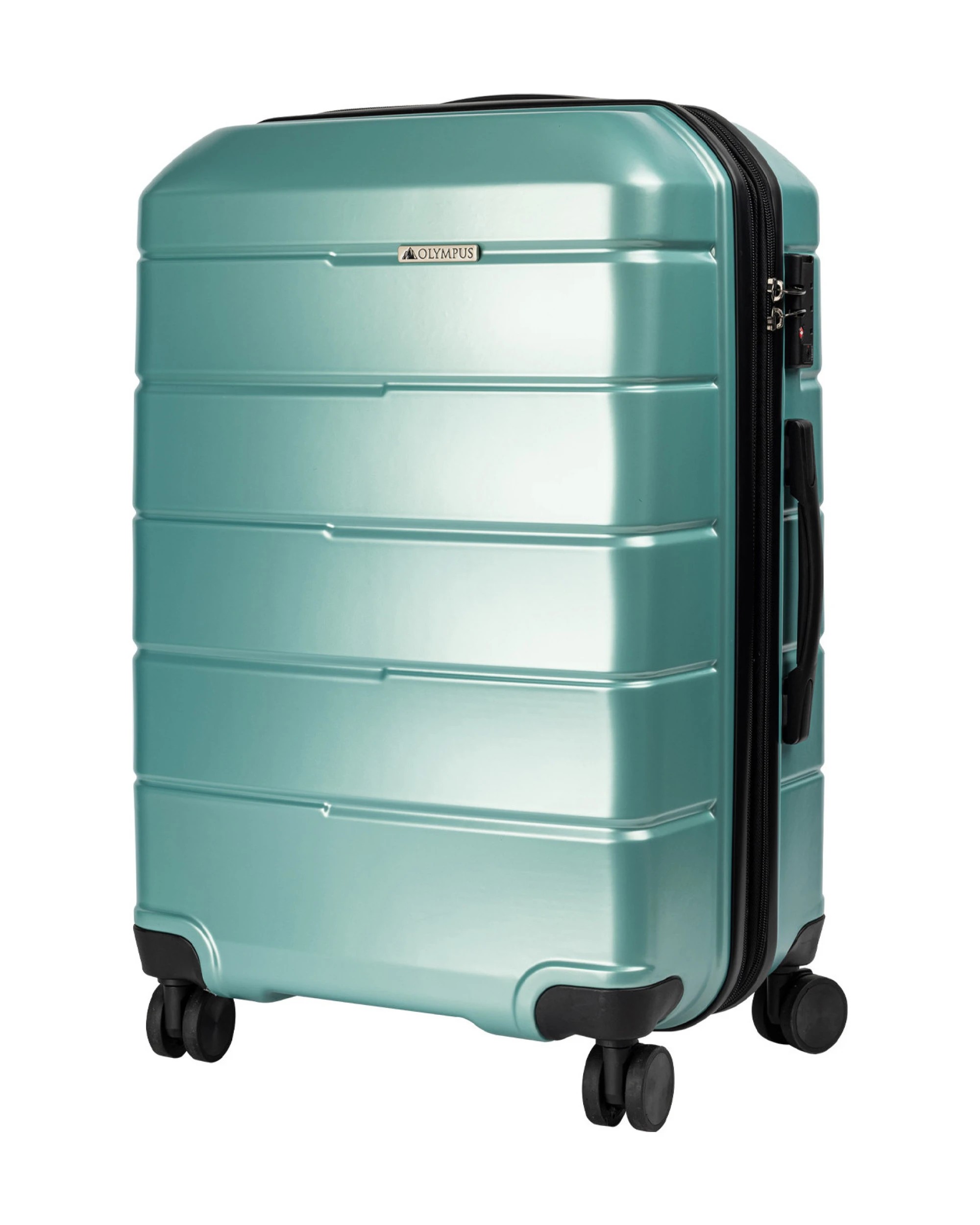 1 Olympus Artemis 24in Hard Shell Suitcase Electric Travel Luggage - Green, 1 of 8