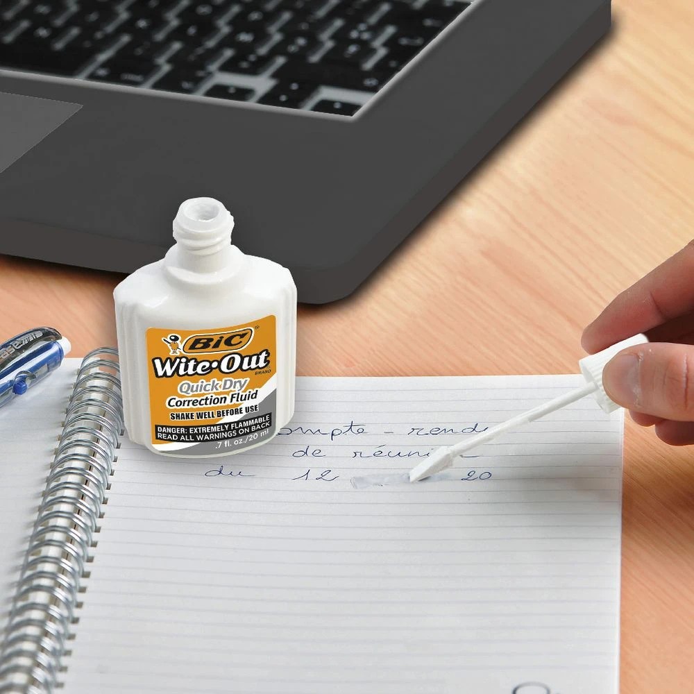 4 BIC Wite-Out Plus Quick Dry Correction Fluid 20mL, 4 of 5