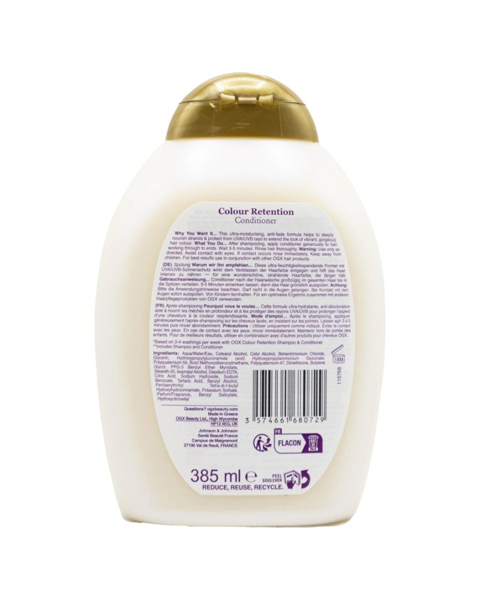 3 OGX 6PK Hair Care Colour Retention Conditioner 385ml No Sulphates Strengthening Hair Care - Multi, 3 of 3