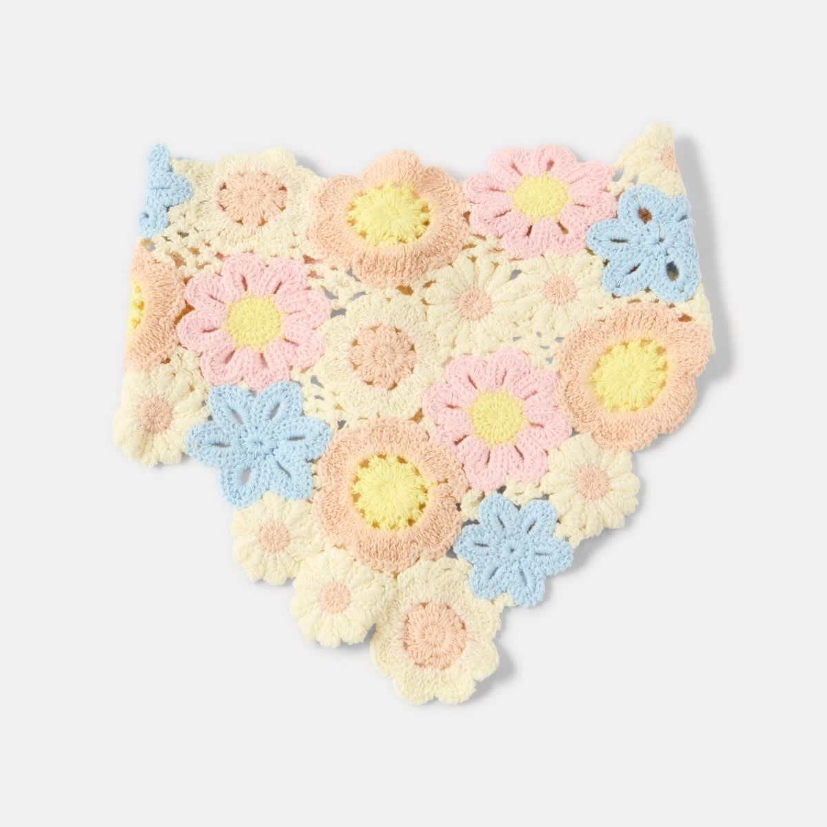 1 Crochet Floral Hair Scarf, 1 of 5