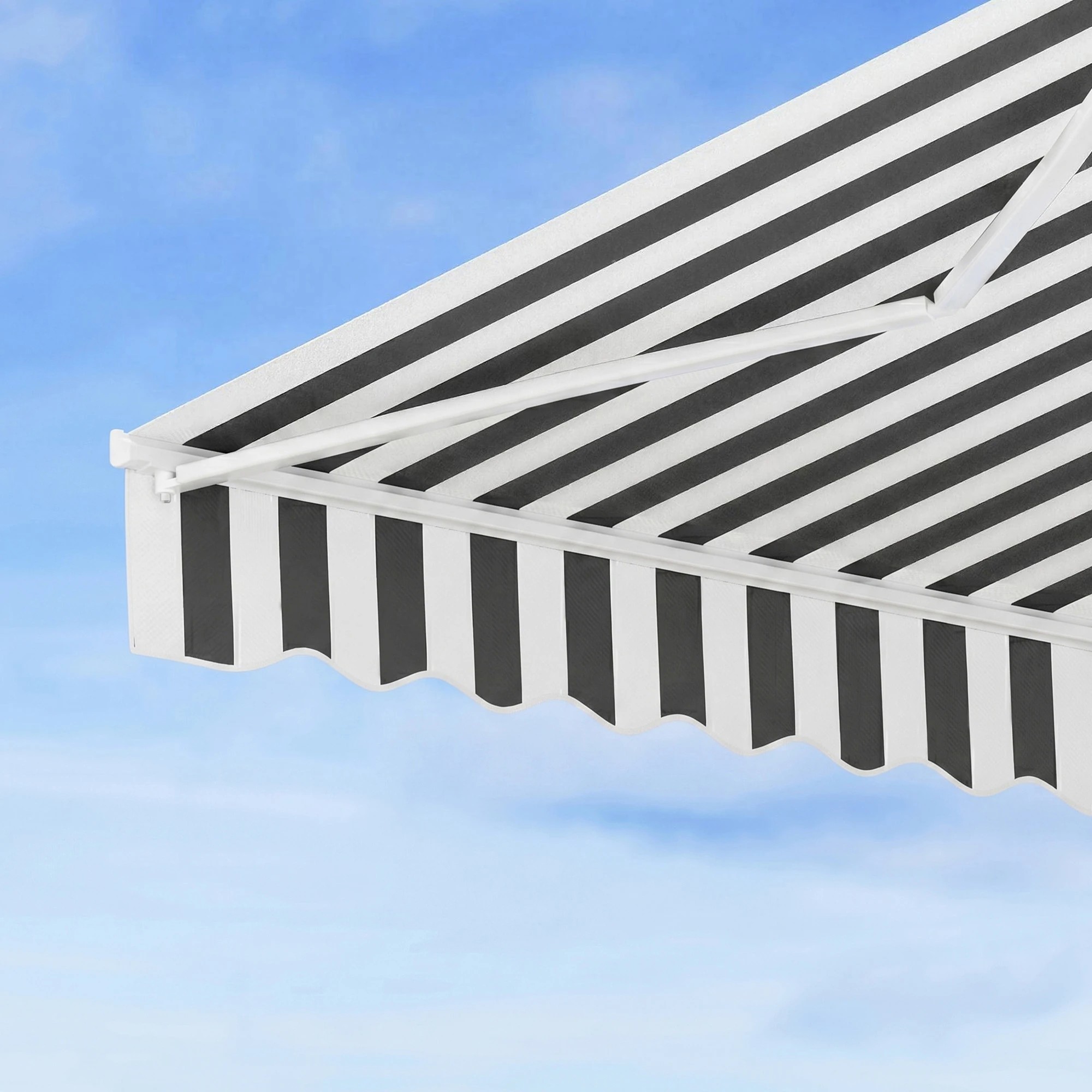 5 Instahut Retractable Folding Arm Awning Manual Sunshade 4.5Mx3M - Multi, 5 of 9