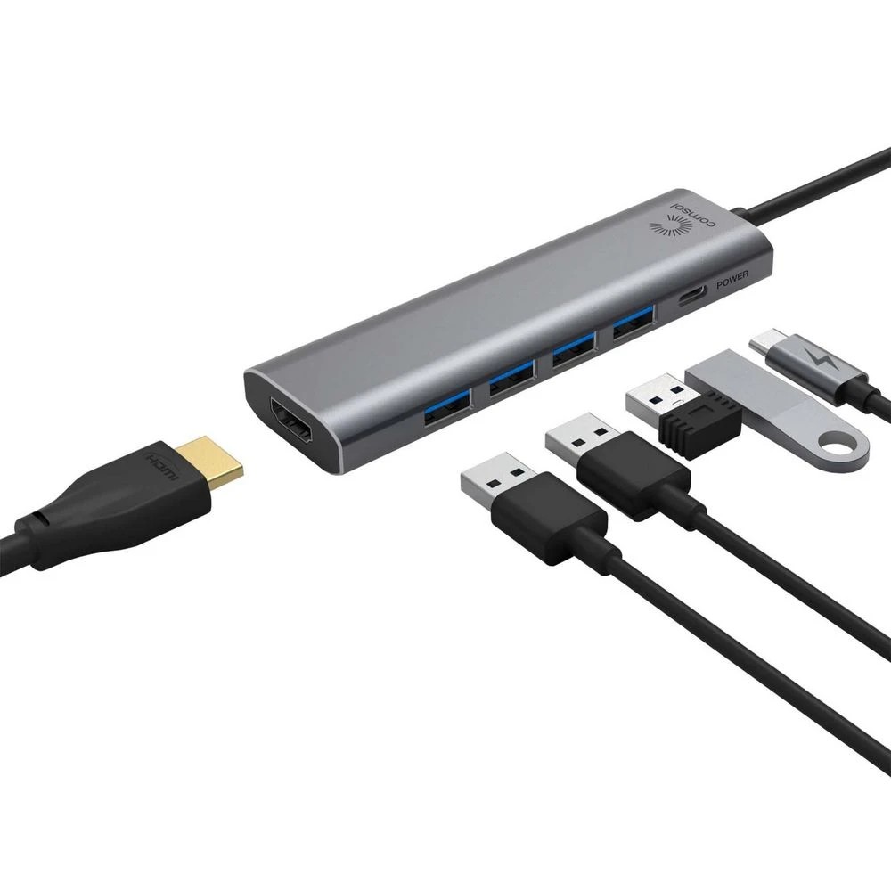 3 Comsol USB-C to 4K HDMI Multiport Adaptor, 3 of 5
