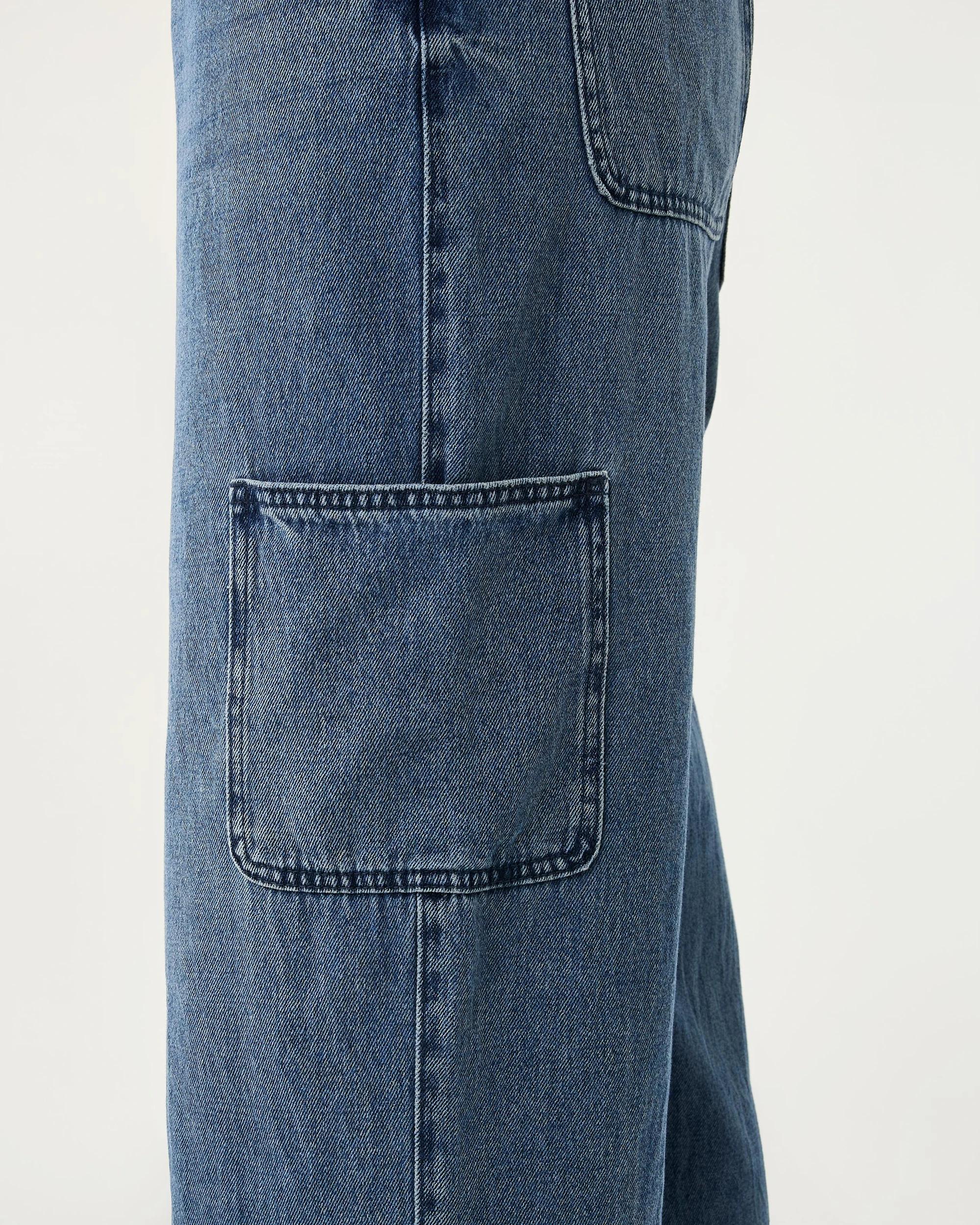 9 Sleeveless Denim Dungaree Mid Denim, 9 of 10
