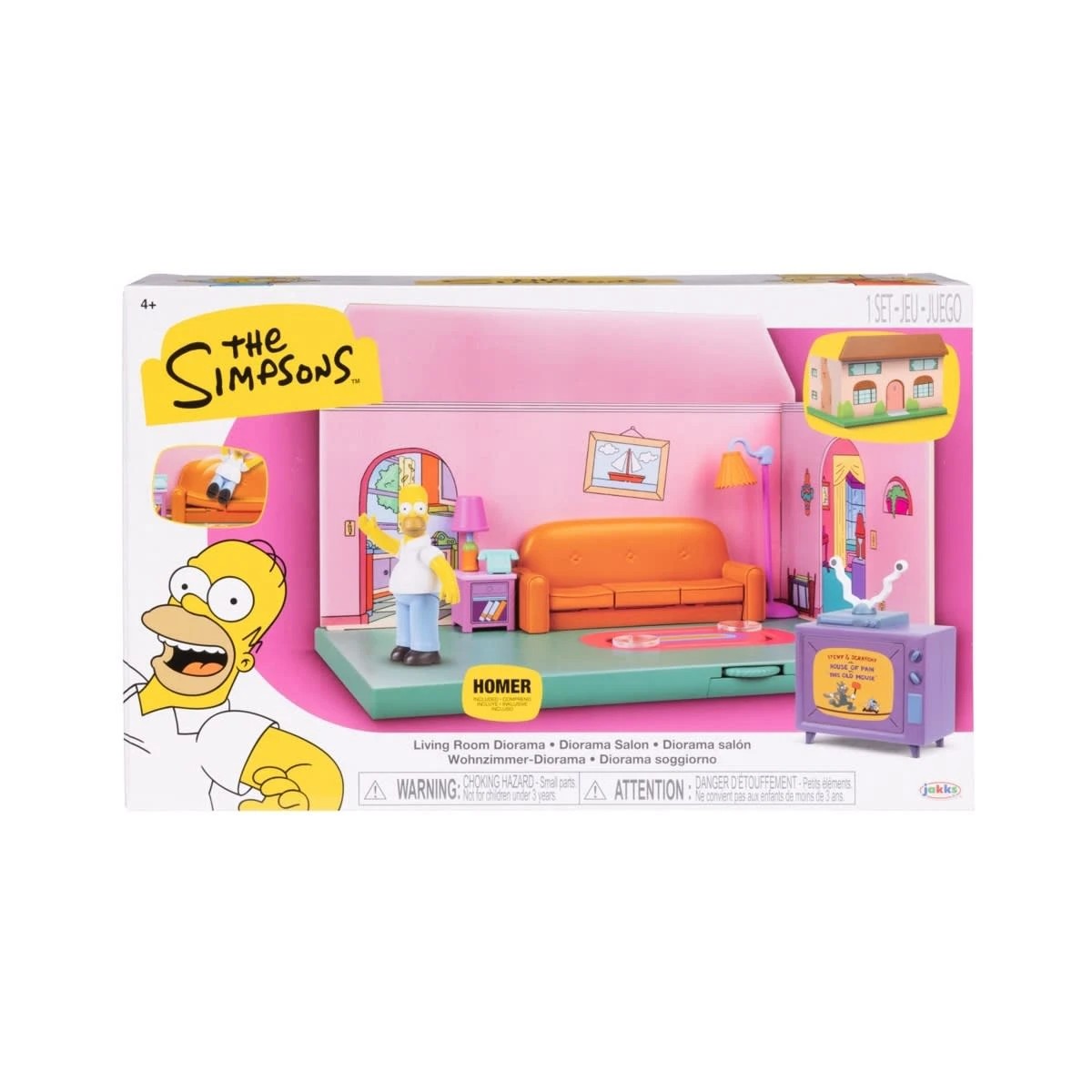 1 The Simpsons Living Room Dioroma Playset, 1 of 7