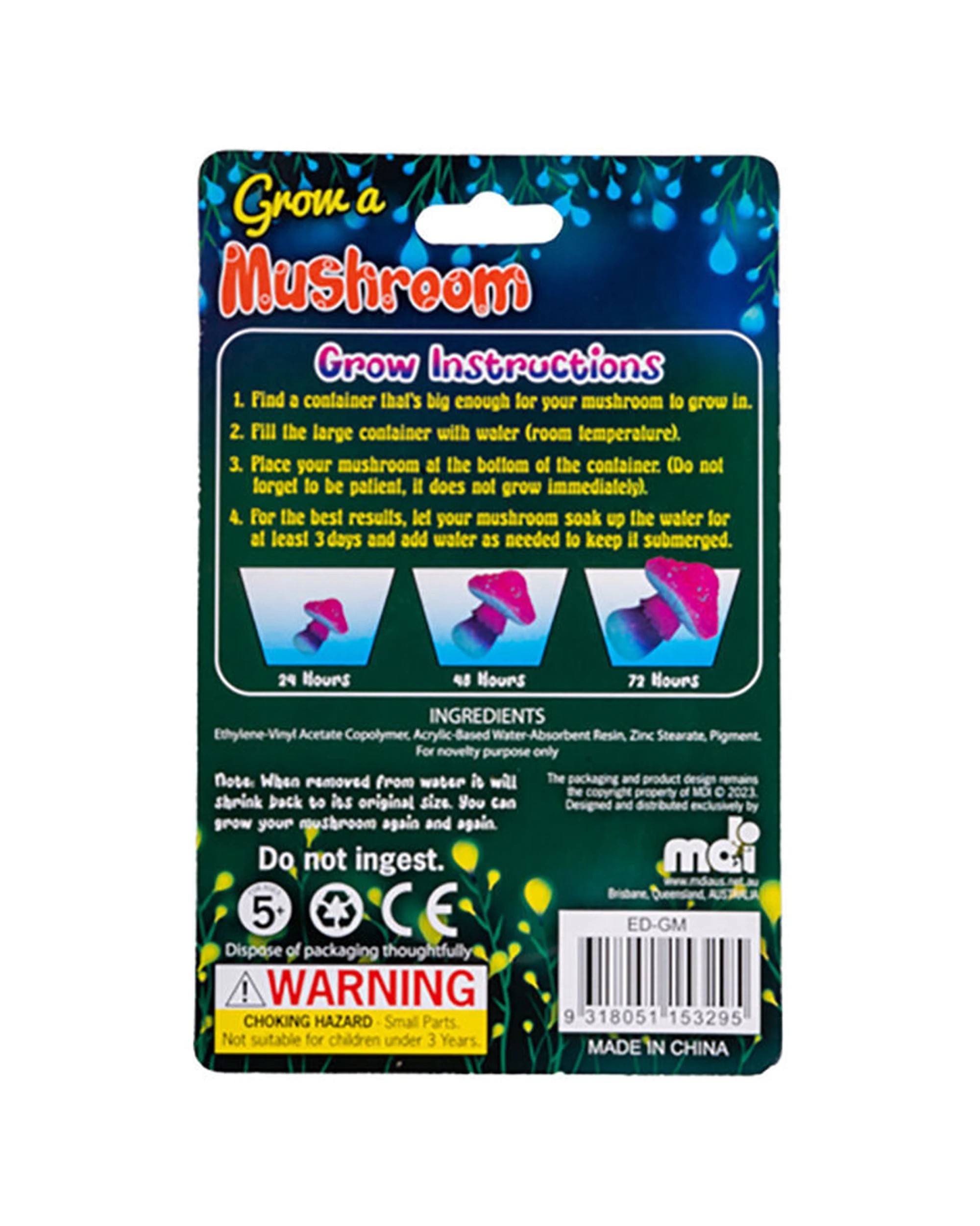 3 MDI 6PK Grow a Mushroom Kid's Activity Interactive Toy Set - Assorted, 3 of 4