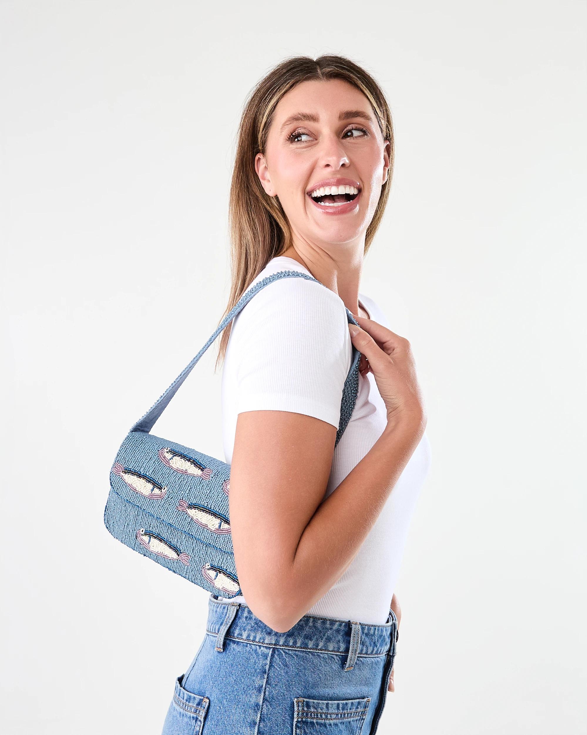 4 Beaded Shoulder Bag Sardines, 4 of 5