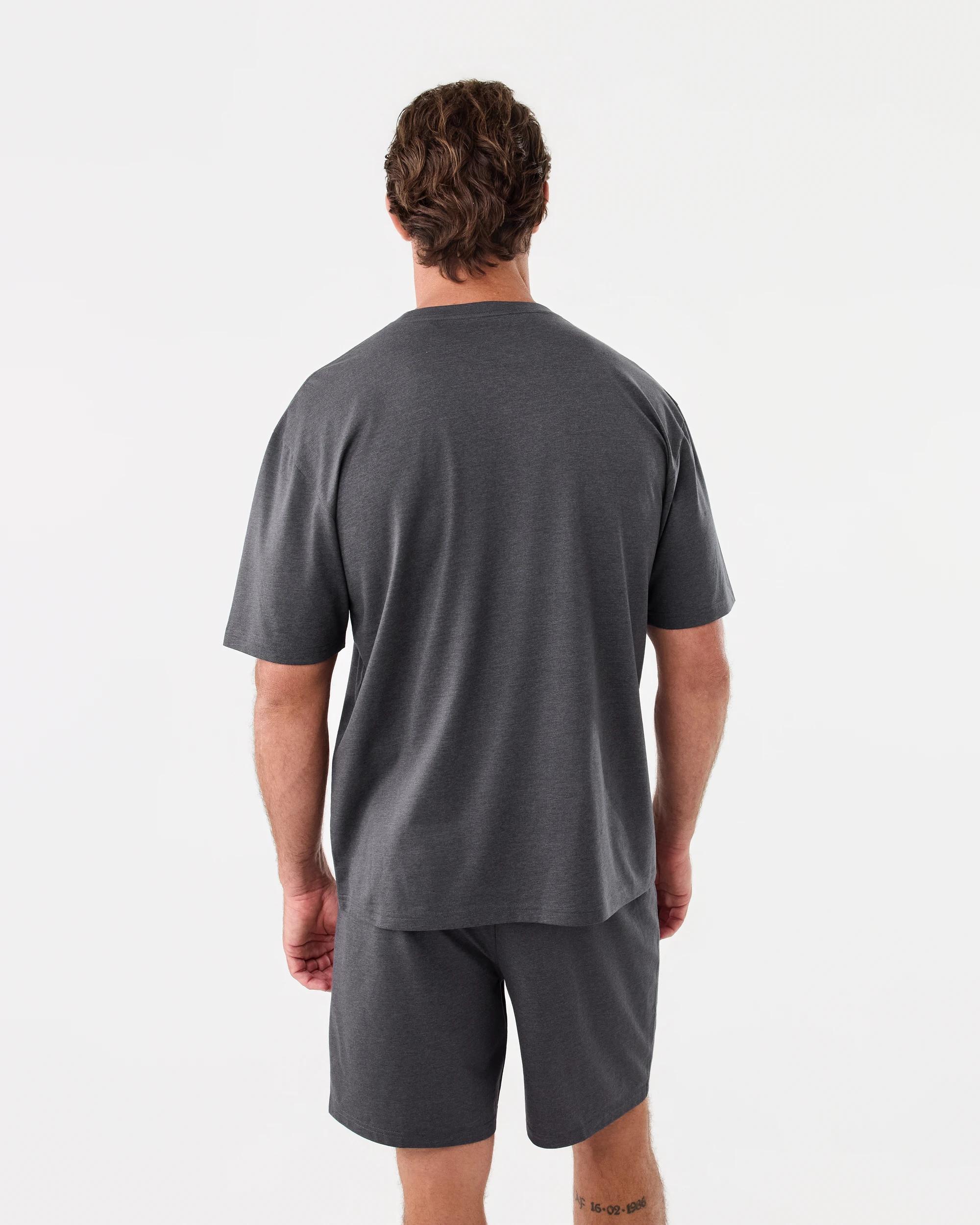 3 Short Sleeve Print Shorts Pyjama Set Gry Snooze, 3 of 9