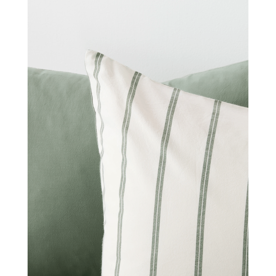 4 Arlo Stonewash Stripe 2 Pack Pillowcases
 - Queen Bed
 - Green, 4 of 4