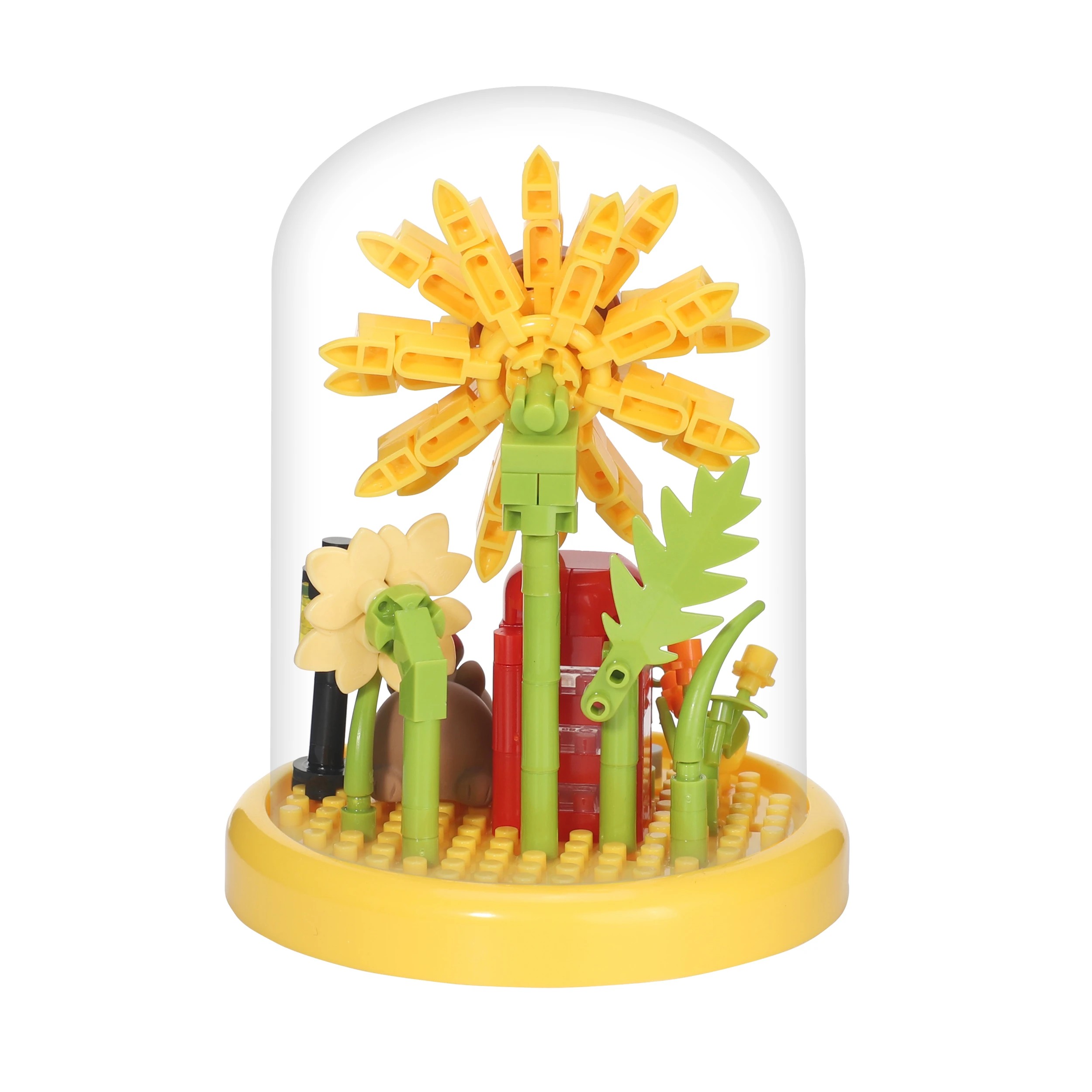 9 Mini Blocks Flower Series: Capybara in Dome - Assorted, 9 of 9