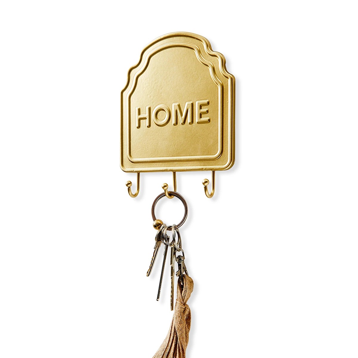 1 Home Key Hook - Gold Look, 1 of 5