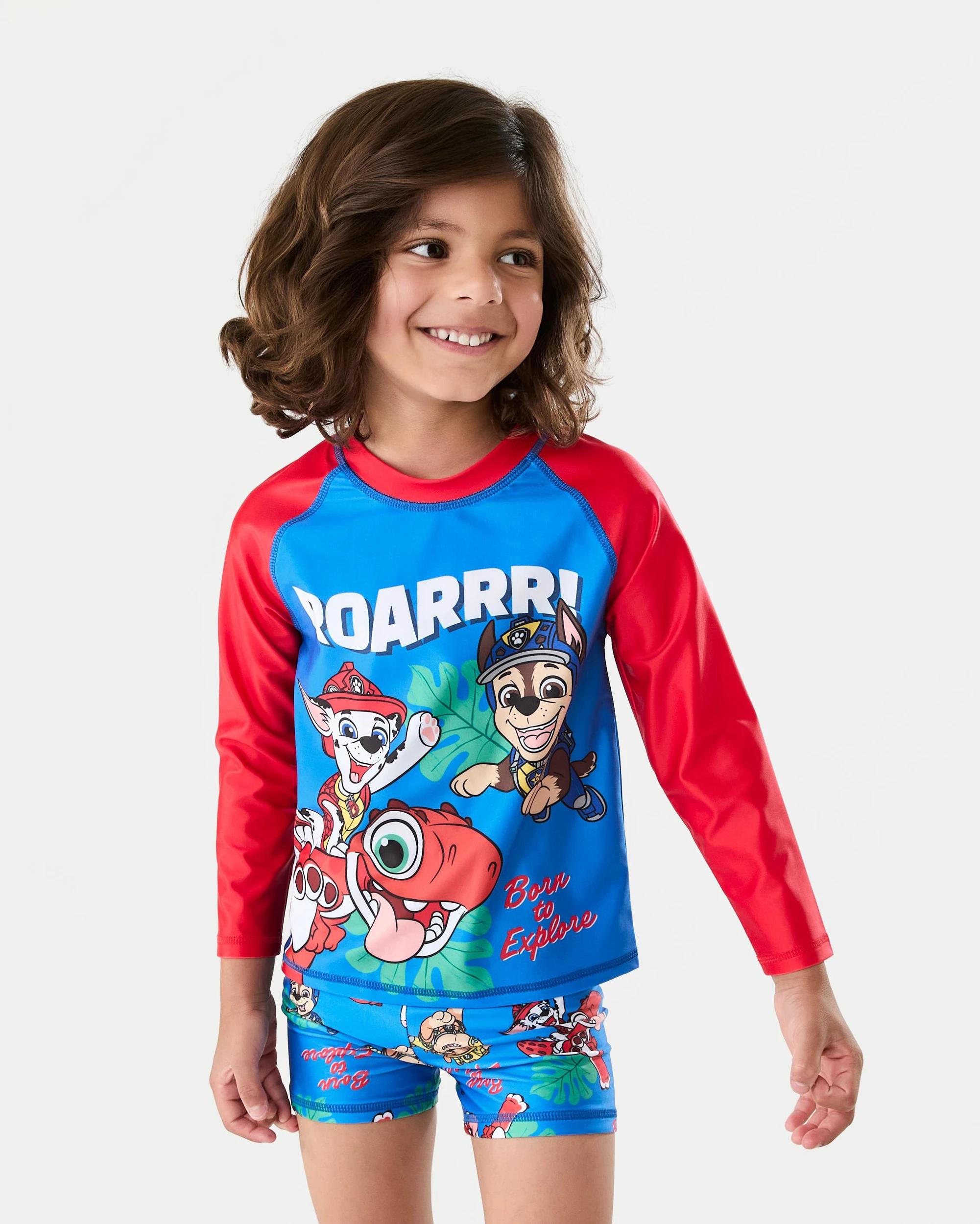 1 PAW Patrol License Long Sleeve Swim Set Paw Patrol, 1 of 8