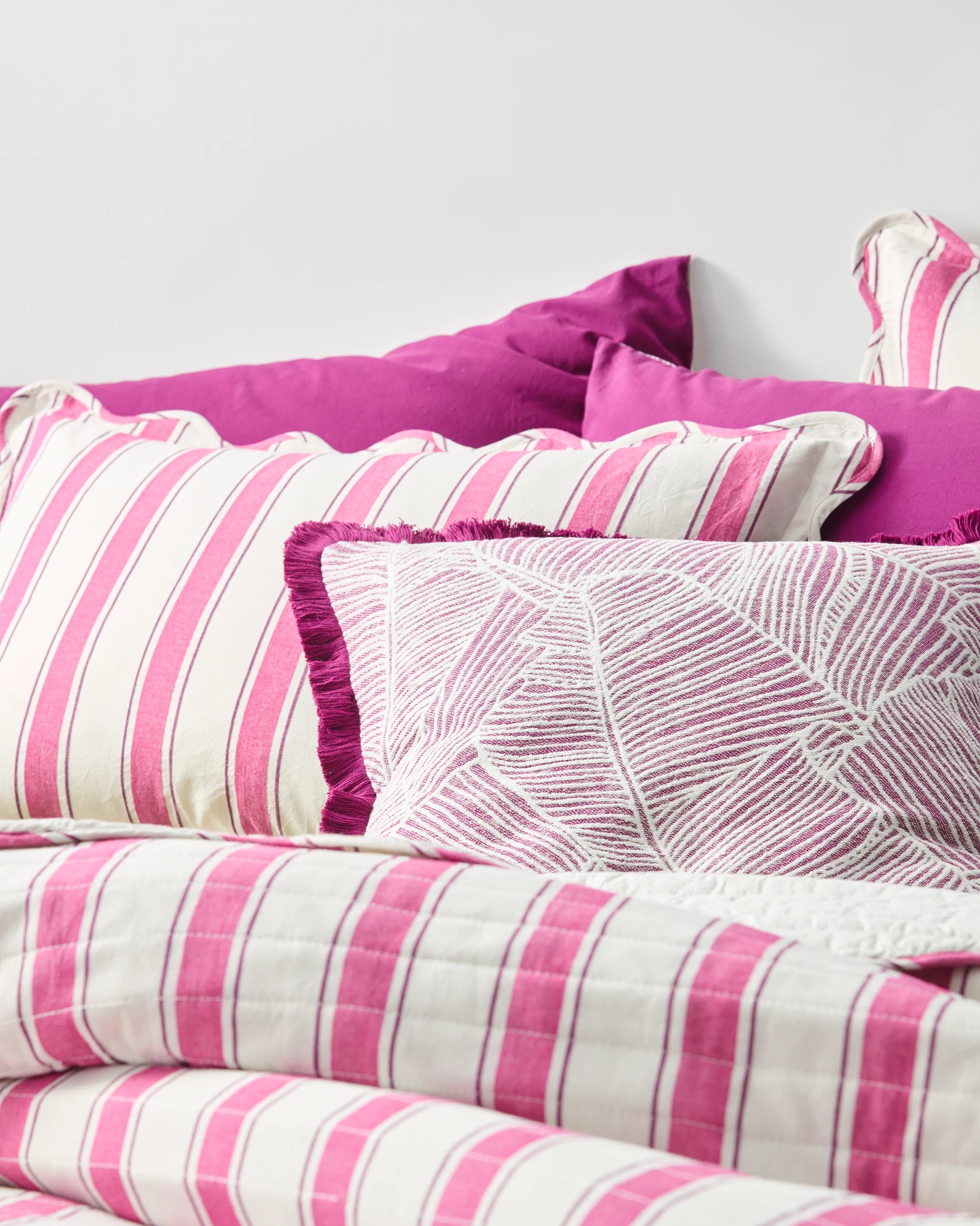 4 Target Esther Stripe Quilted Coverlet Set - King Bed - Pink, 4 of 8