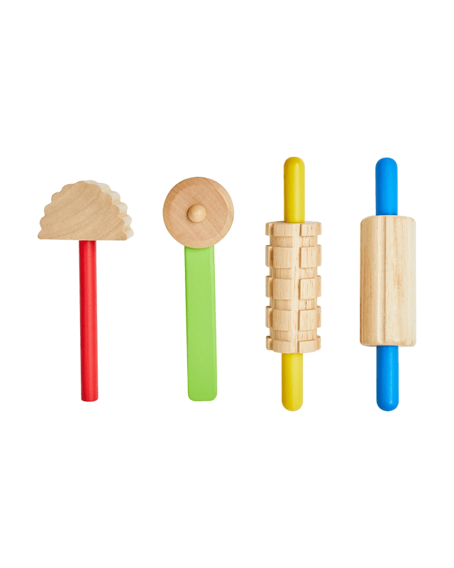 4 Piece Wooden Dough T