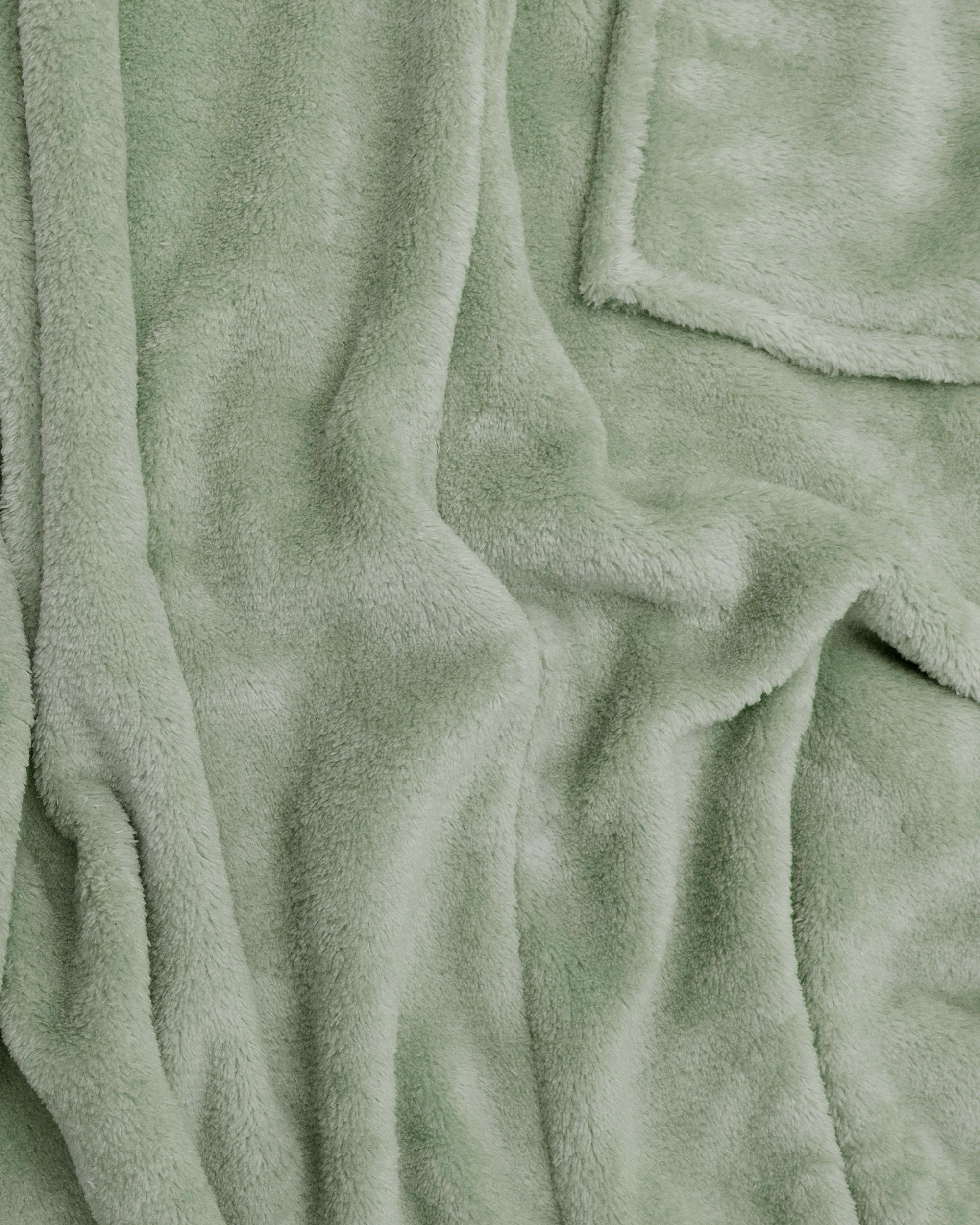 4 Bambury Microplush Soft Cosy Throw Rug Sage - Green, 4 of 4