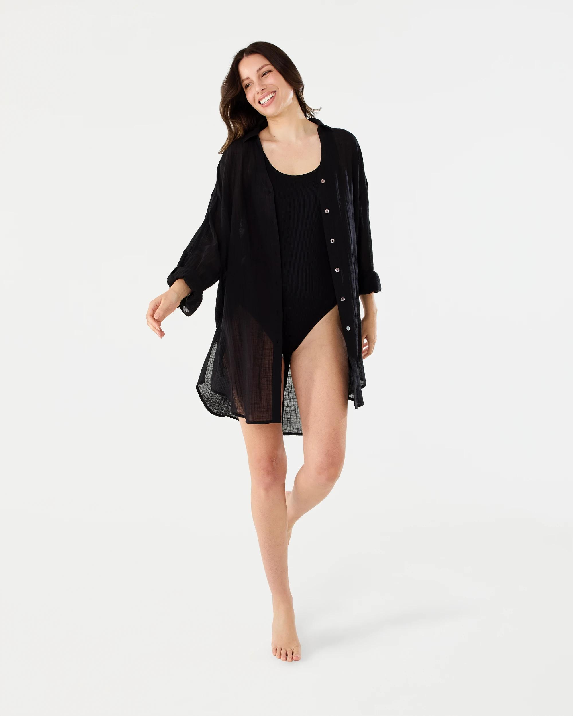 8 Cover Up Shirt Black, 8 of 8