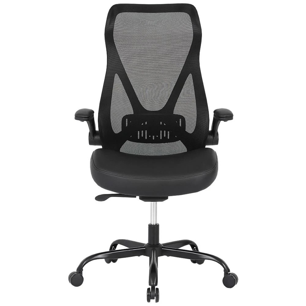 3 J.Burrows Kingston Ergonomic PU Leather Chair Black Ergonomic Chairs and Desk Chairs, 3 of 10