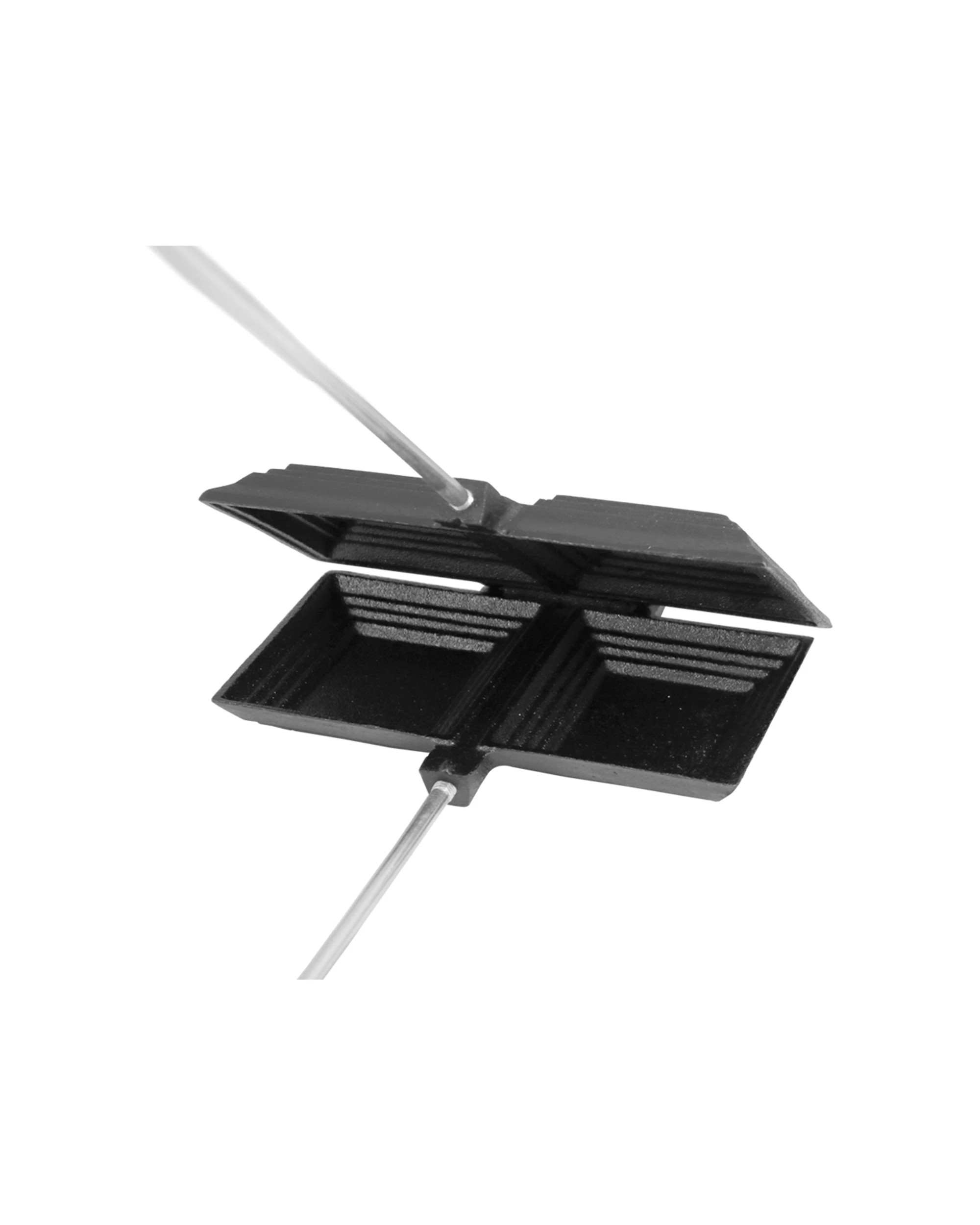 2 Coghlans Cast Iron Double Camp Cooker Pre-Seasoned Campfire Cooking Non-Stick - Black, 2 of 4