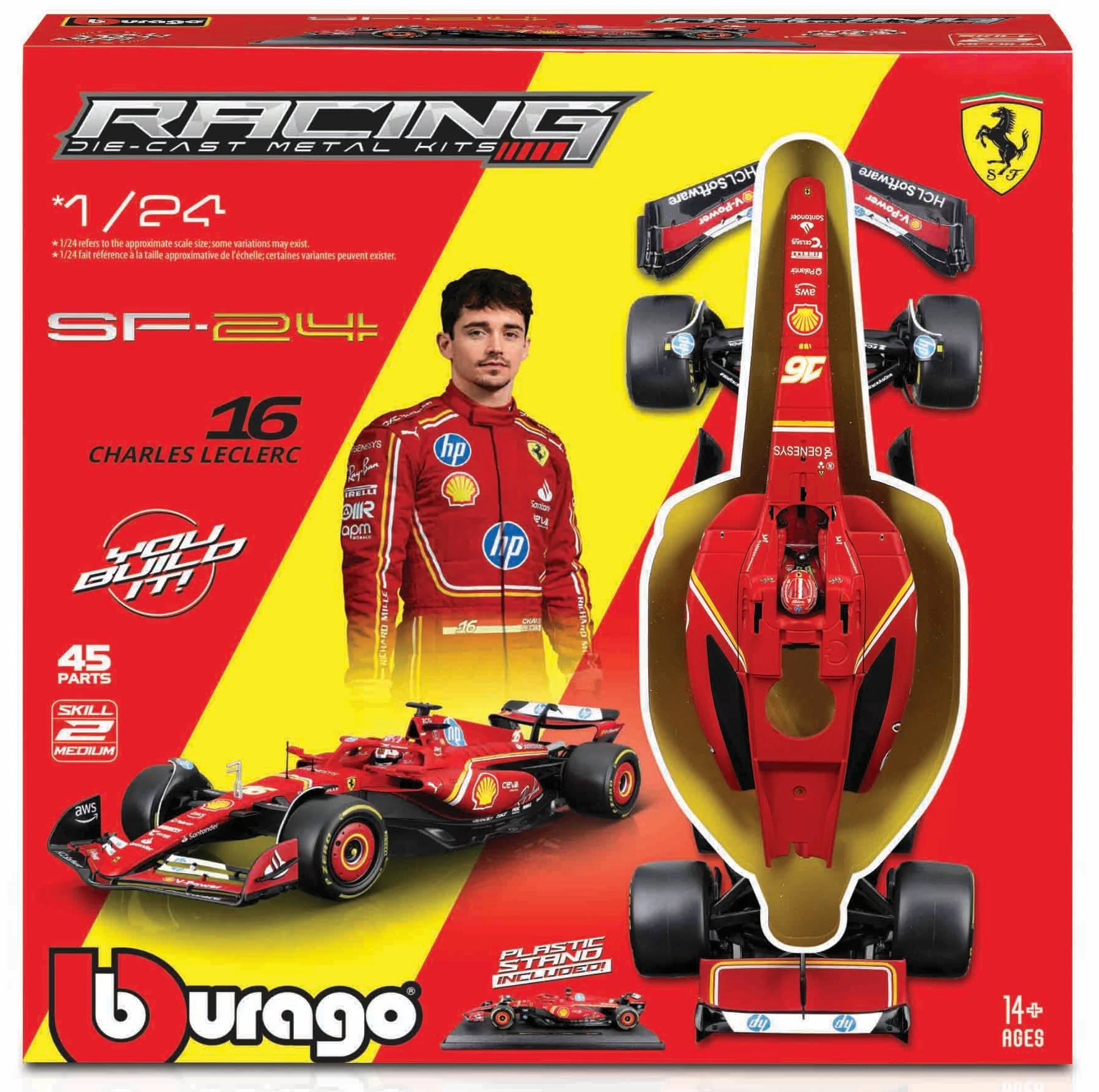 8 Bburago 1:24 F1 Model Kit - Assorted, 8 of 10