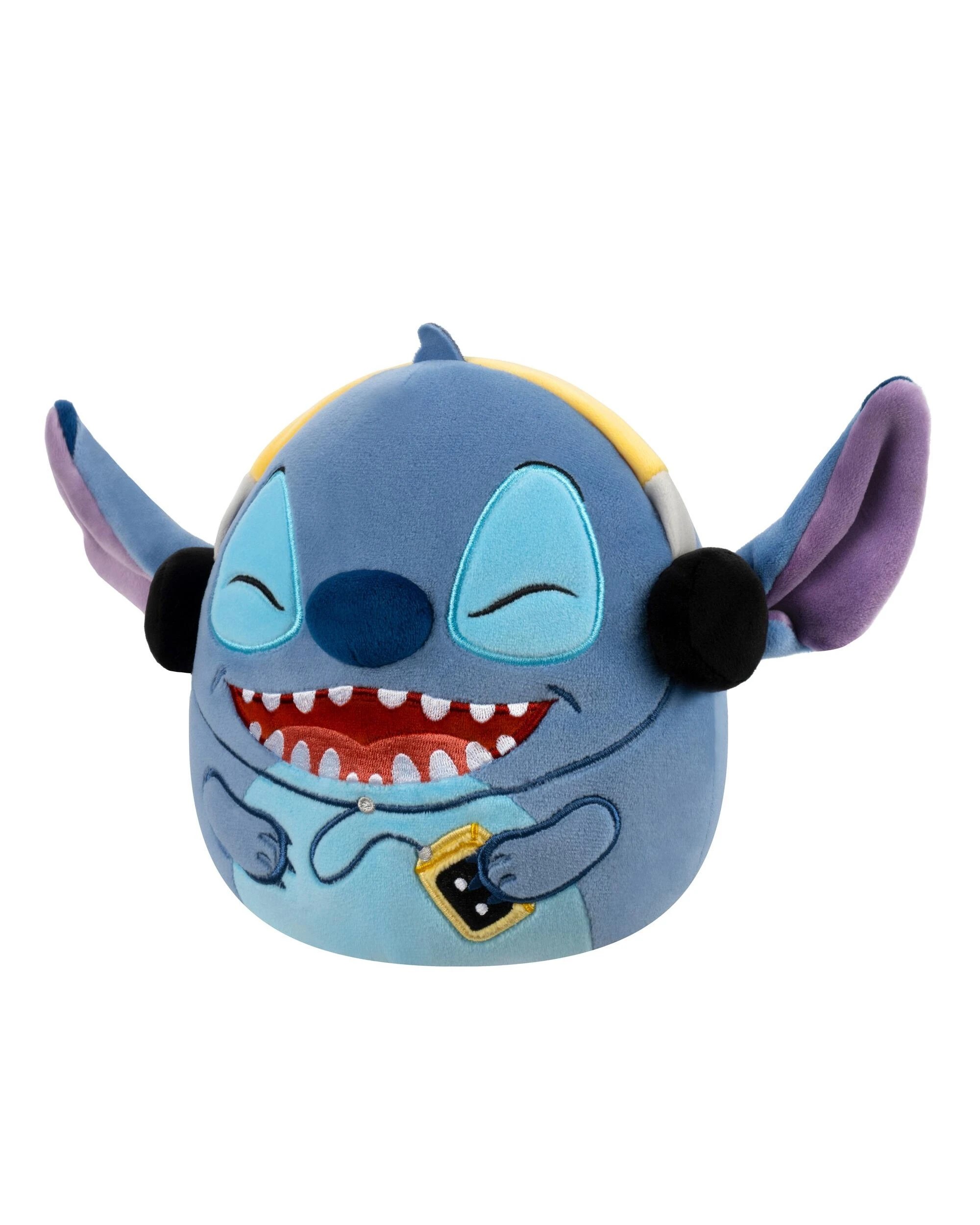 4 Squishmallows Disney Stitch with Headphones 6.5 inch Plush, 4 of 5
